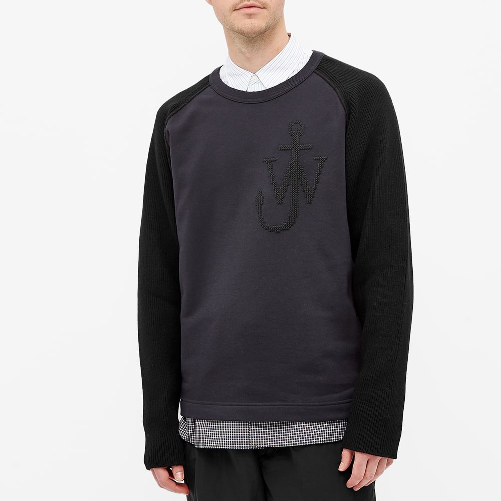 Moncler Genius - 1 JW Anderson Logo Knitted Sleeve Sweat - 4