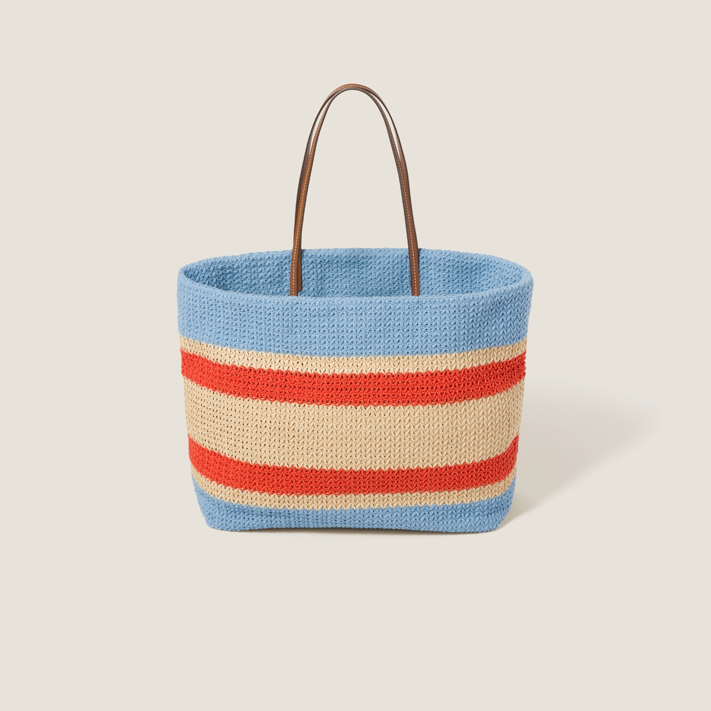 【MIU MIU】WOVEN FABRIC TOTE BAG Miu Miu Woven fabric tote bag | miumiu | REVERSIBLE