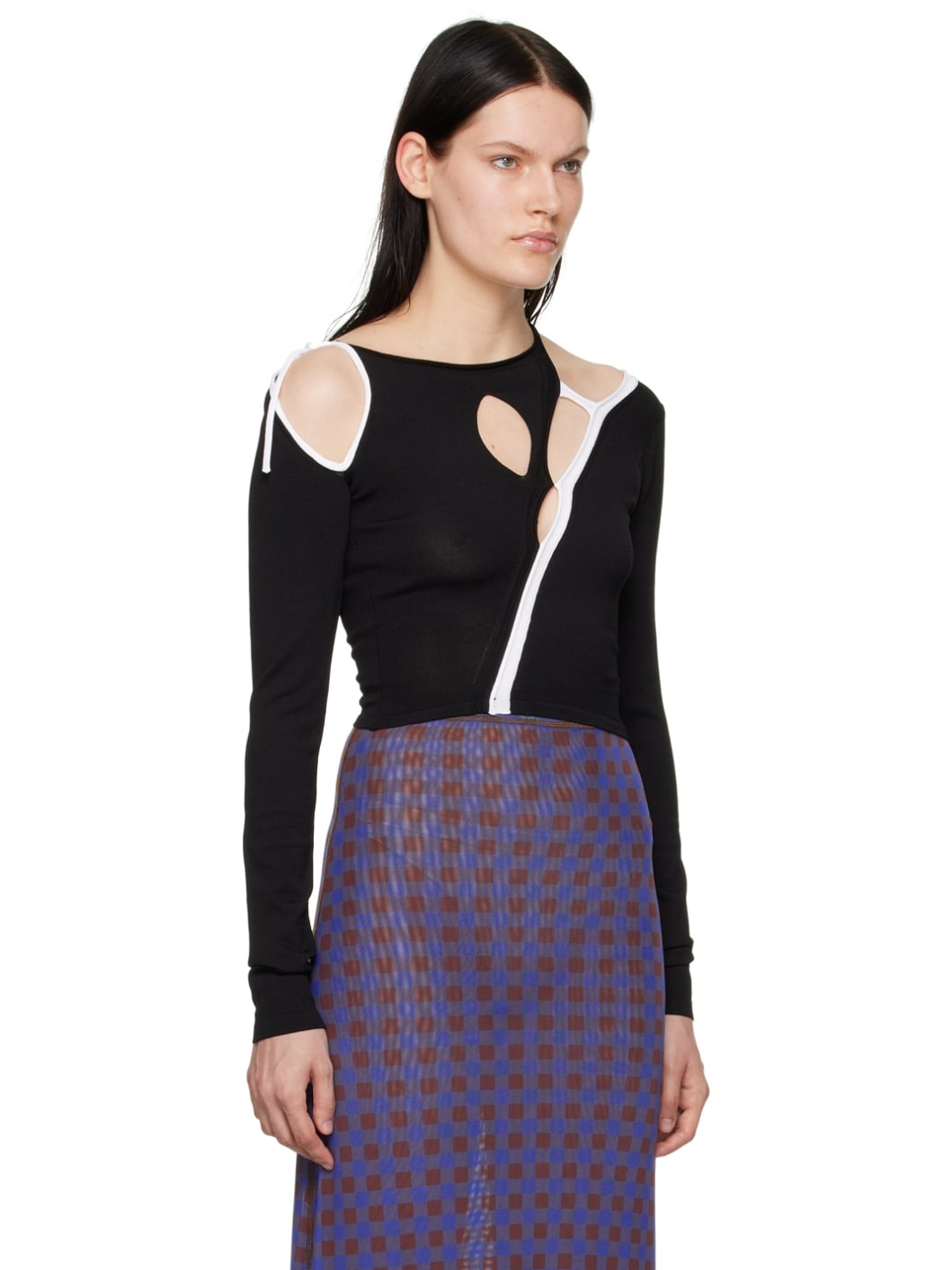 Black Strap Long Sleeve T-Shirt - 2