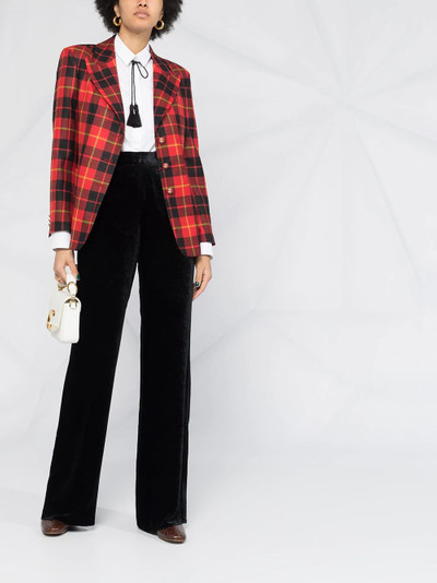 Etro tartan print blazer outlook