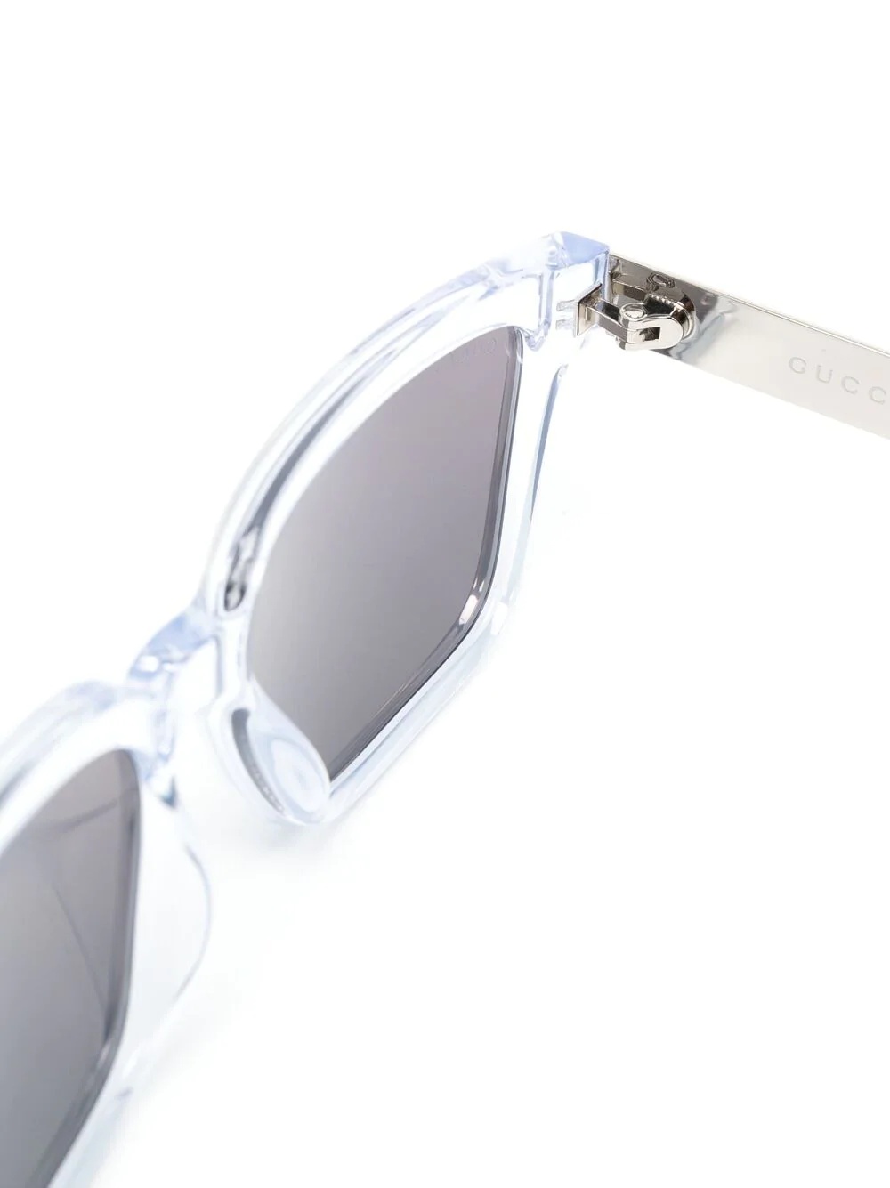 transparent rectangle-frame sunglasses - 3