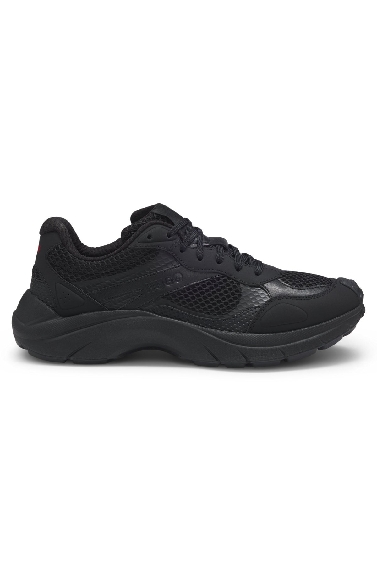 TRAINERS WITH MESH AND FAUX LEATHER - 1