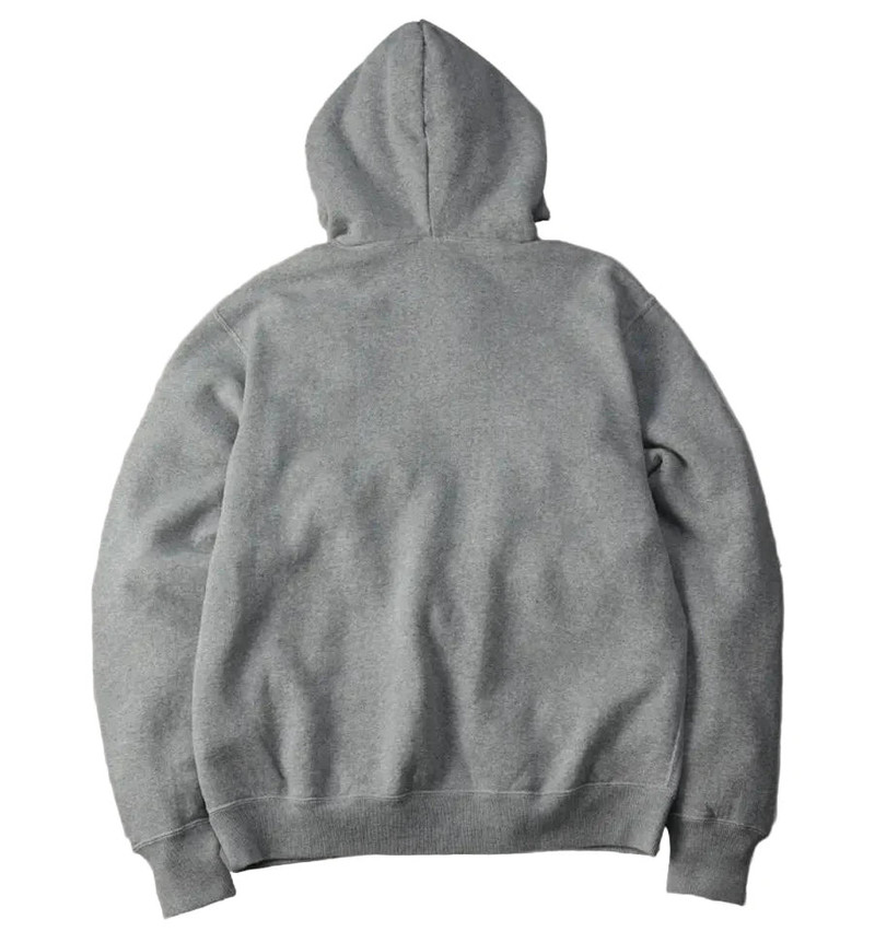 THE FLAT HEAD FN-SWP-301 Loopwheel Sweatshirt Hoodie Grey outlook