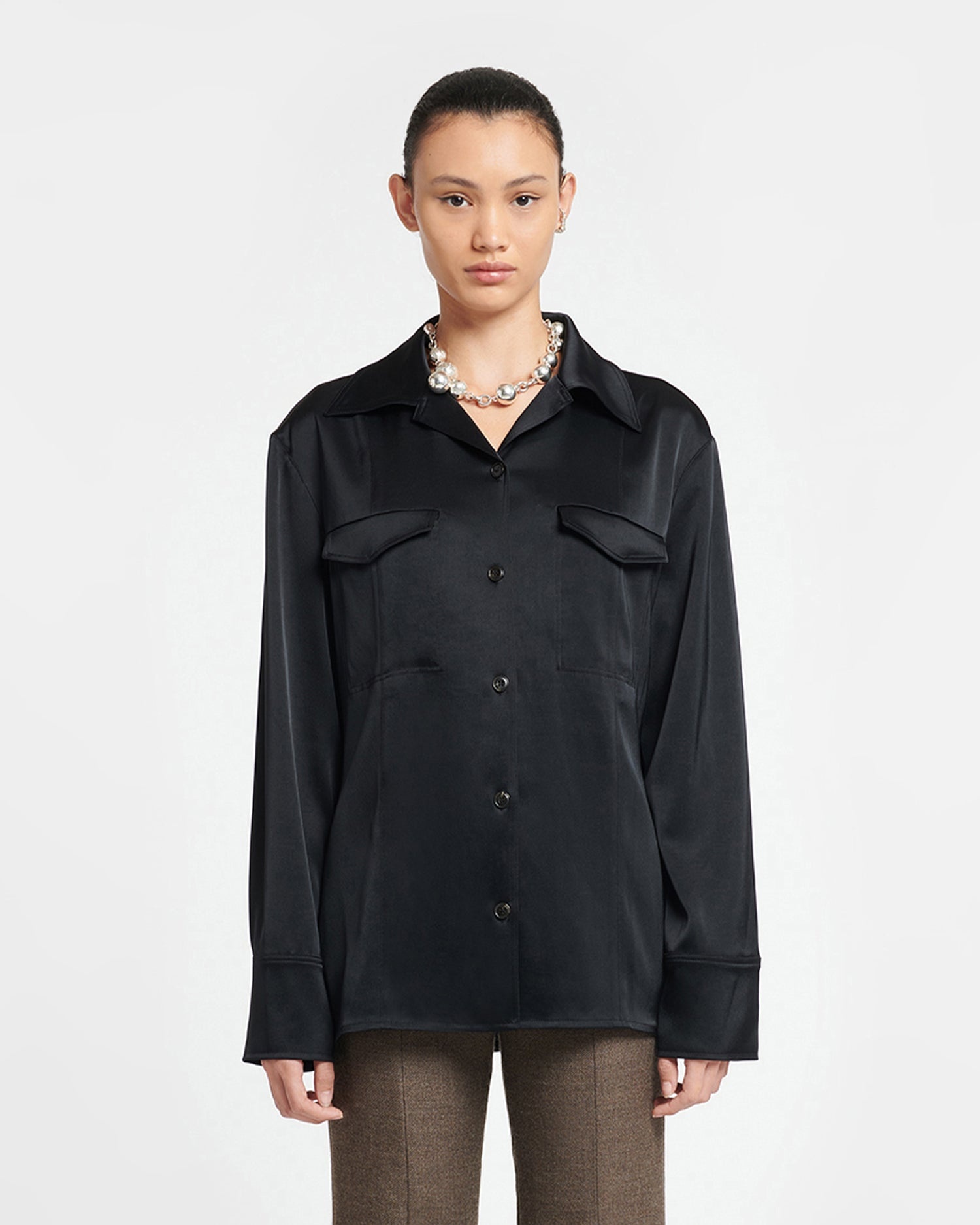 Slip Satin Shirt - 2