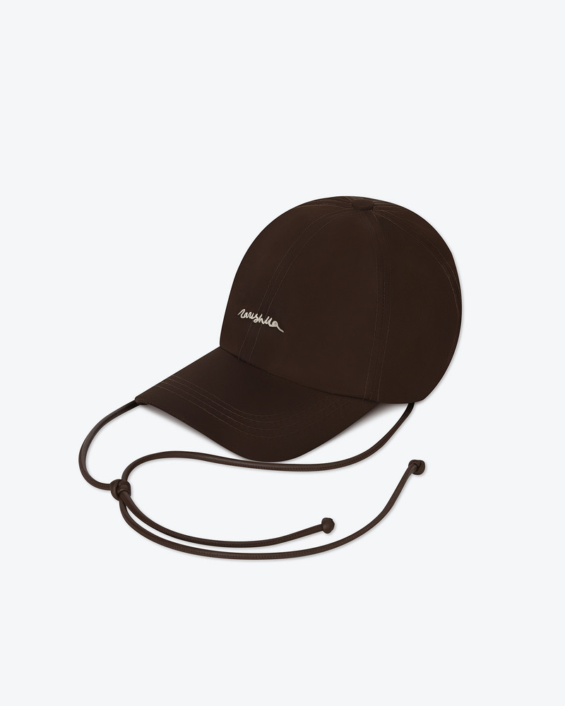 DARNIS - Logo-embroidered cap - Brown 1