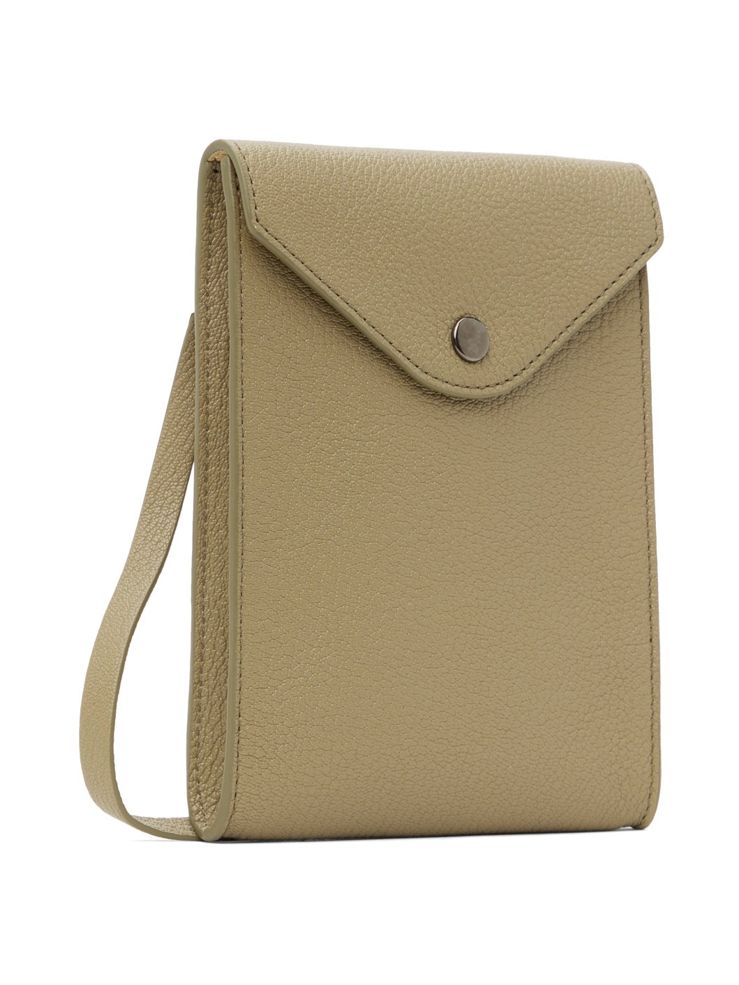 Lemaire Taupe Enveloppe Strap Pouch | REVERSIBLE