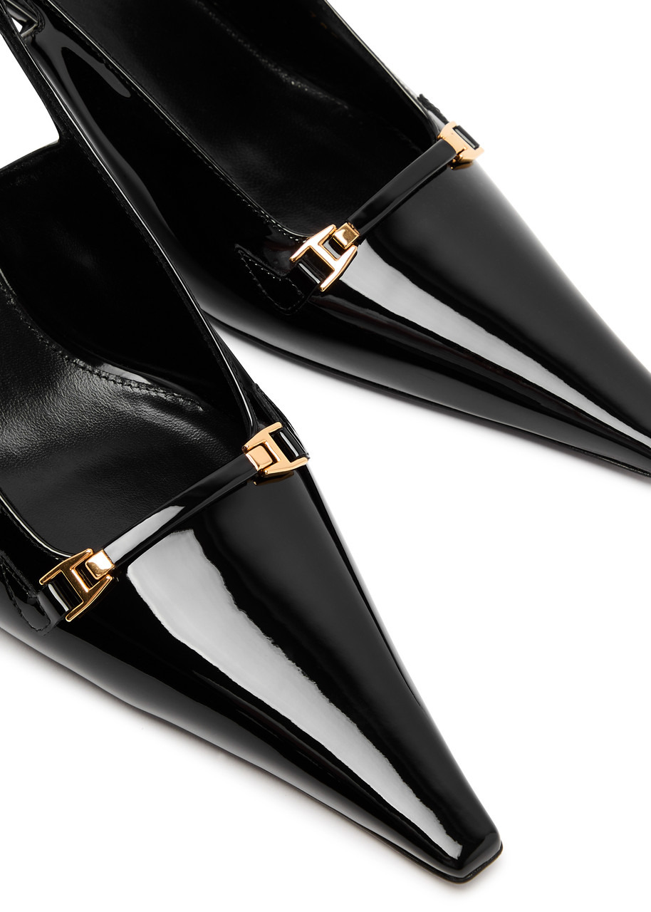Carine 55 patent leather slingback pumps - 3