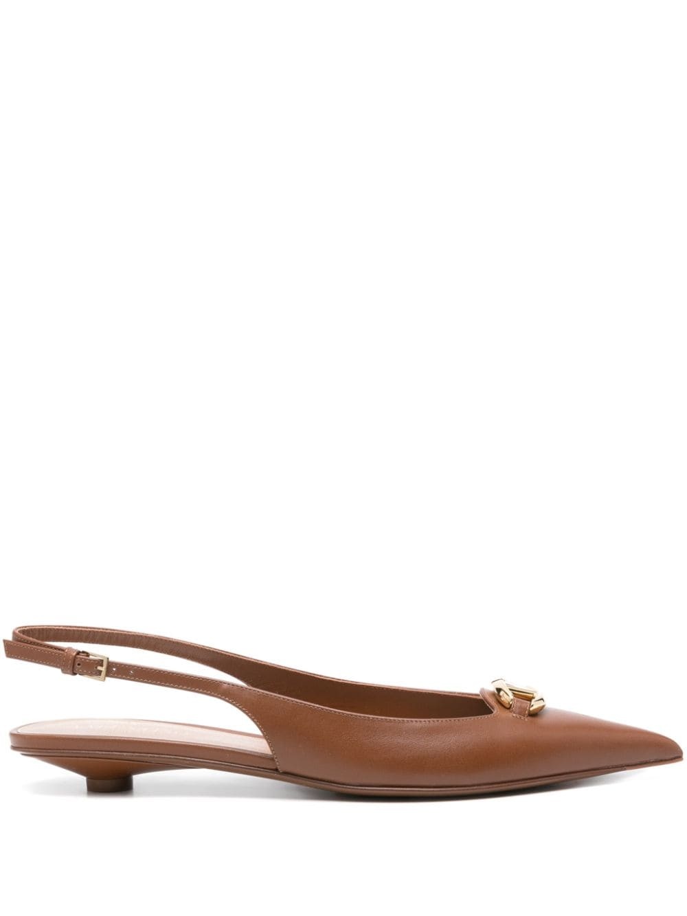 VLogo Signature leather pumps - 1