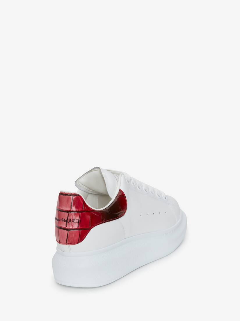 Women's Oversized Sneaker in White/welsh Red - 3