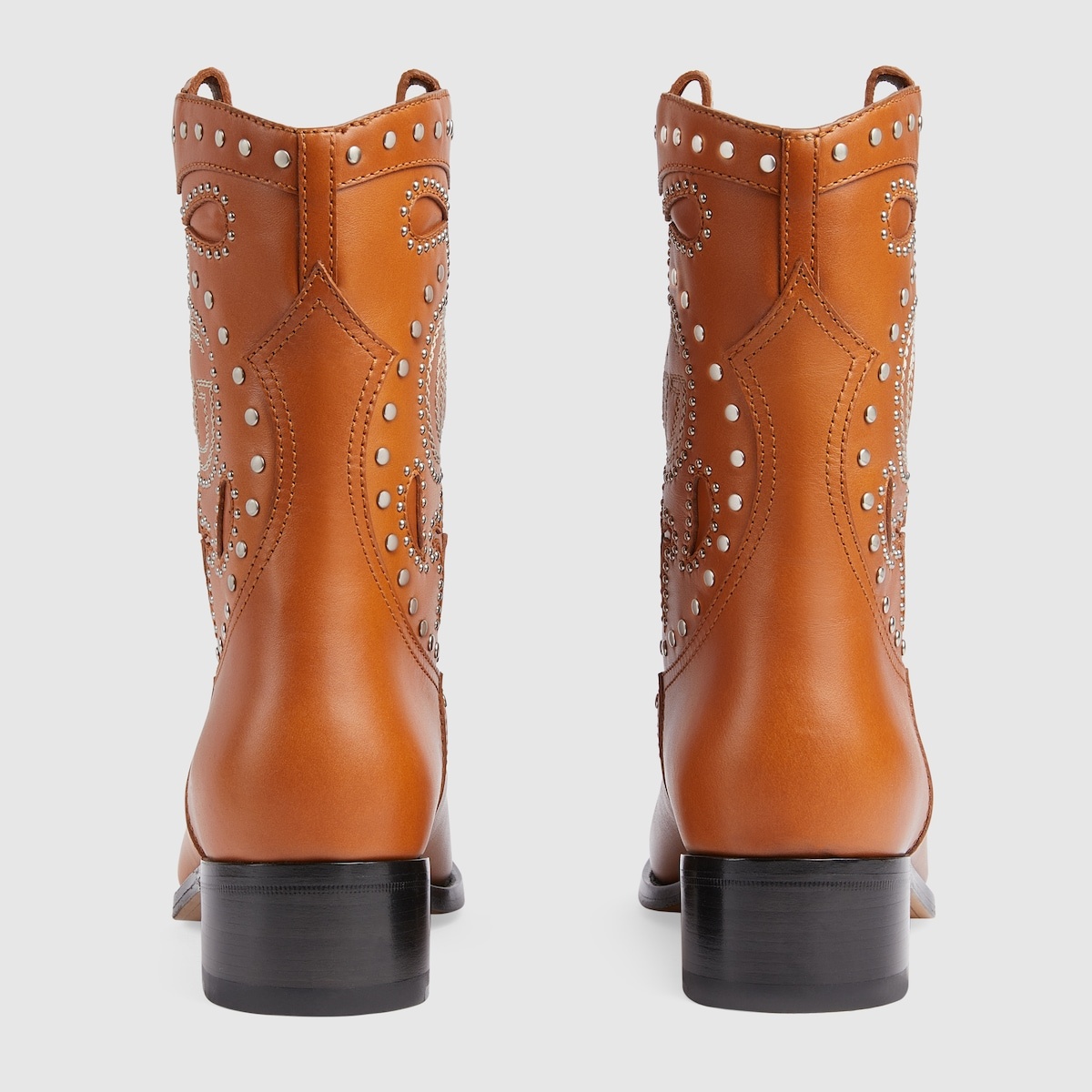 Women's boot with Double G and studs - 5