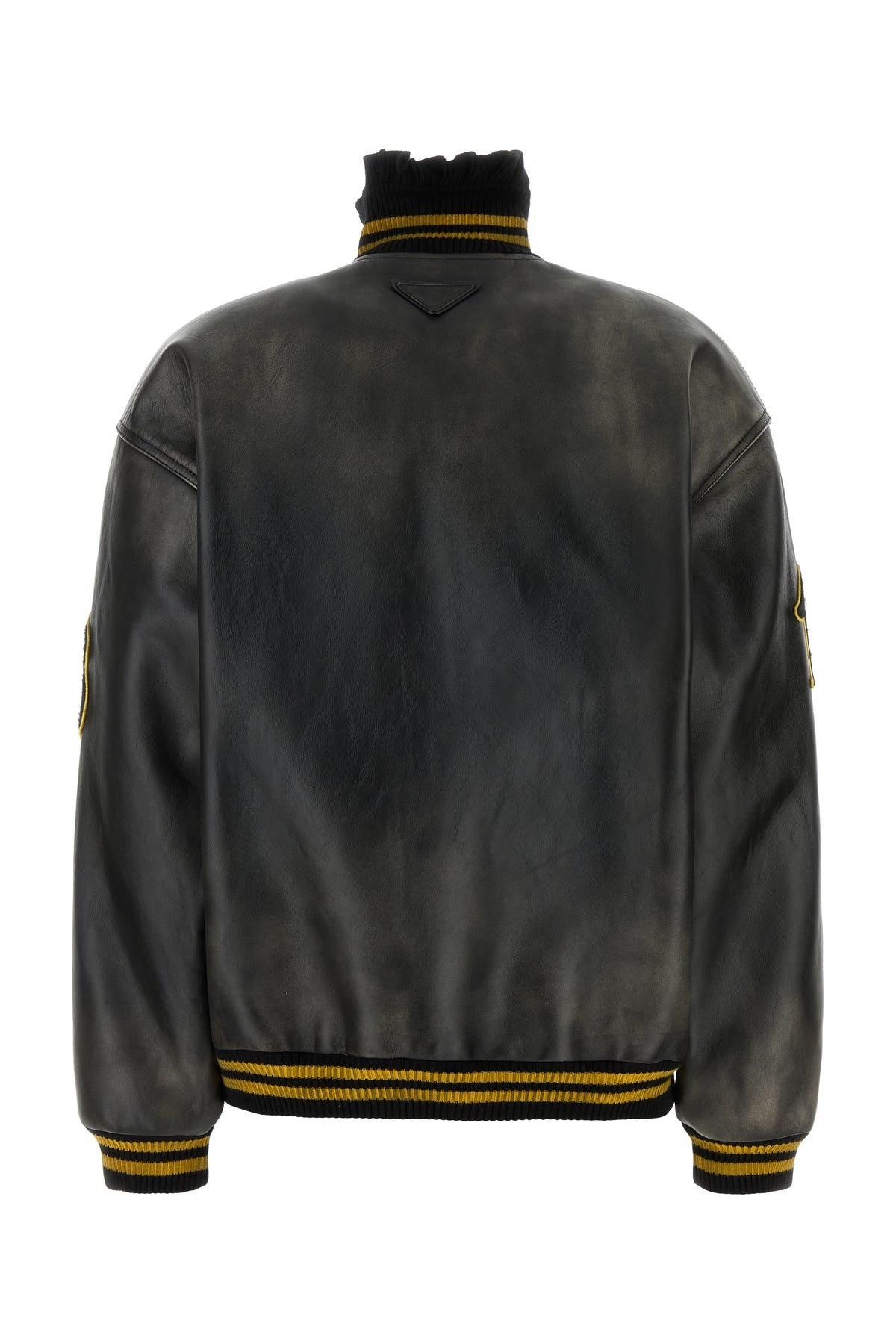 PRADA レザー ジャケット Black Leather Jacket 58A189SOOO15Y0 Prada Leather Jacket | Saks Fifth Avenue