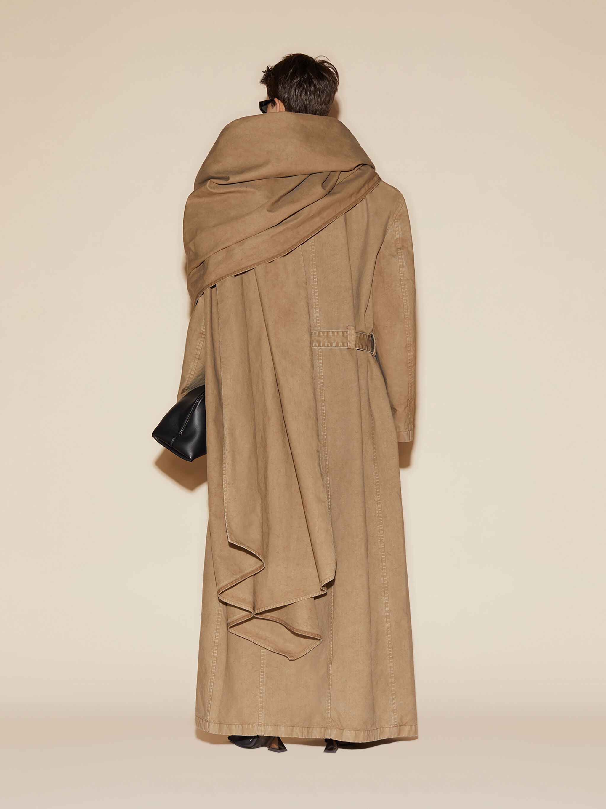 KHAKI LONG COAT - 3