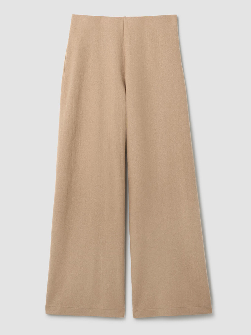 Felted Wool Jersey Wide-Leg Pant in Regenerative Wool 1