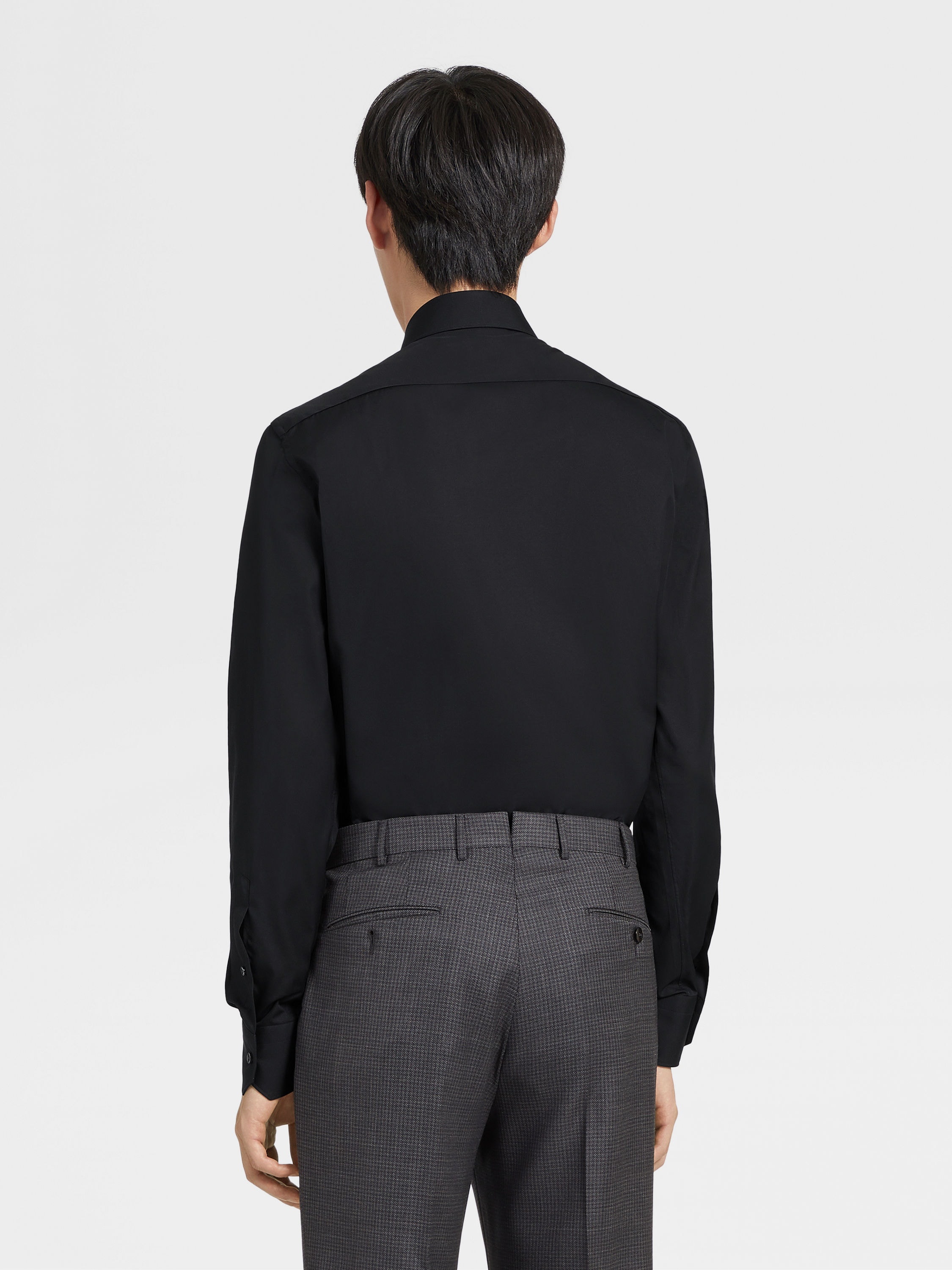 BLACK TROFEO™ COMFORT COTTON SHIRT - 4