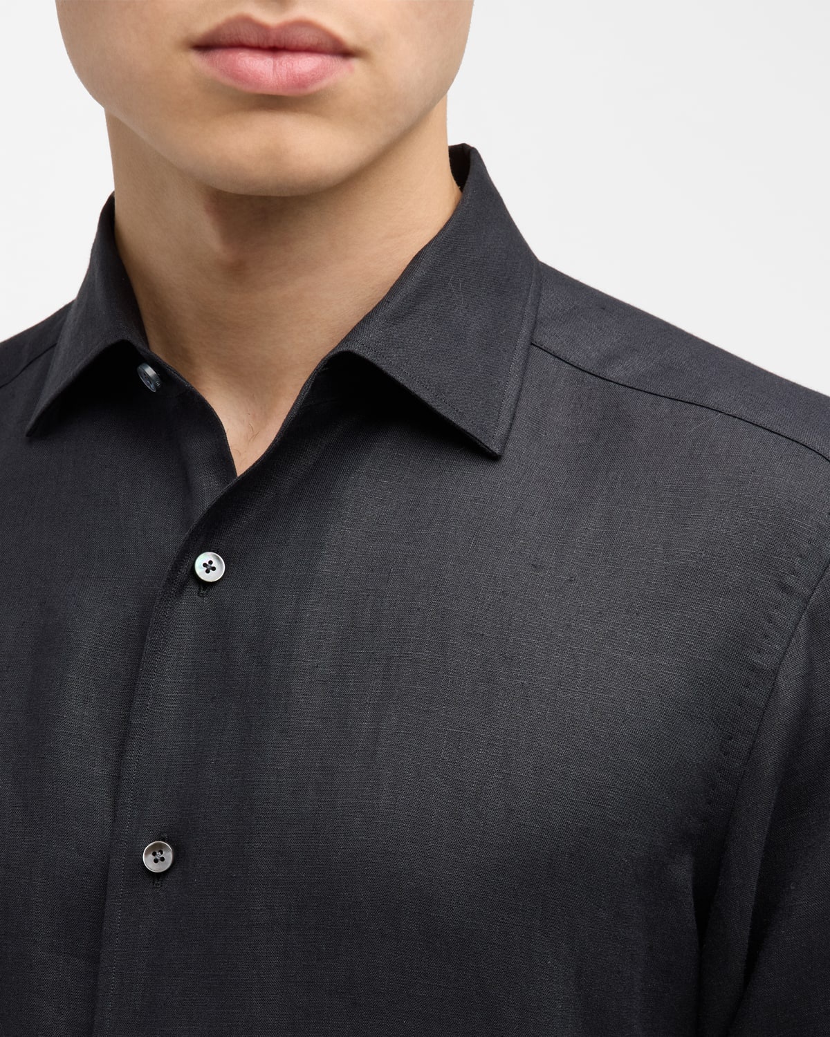 Men's Oasi Lino Linen Sport Shirt - 7