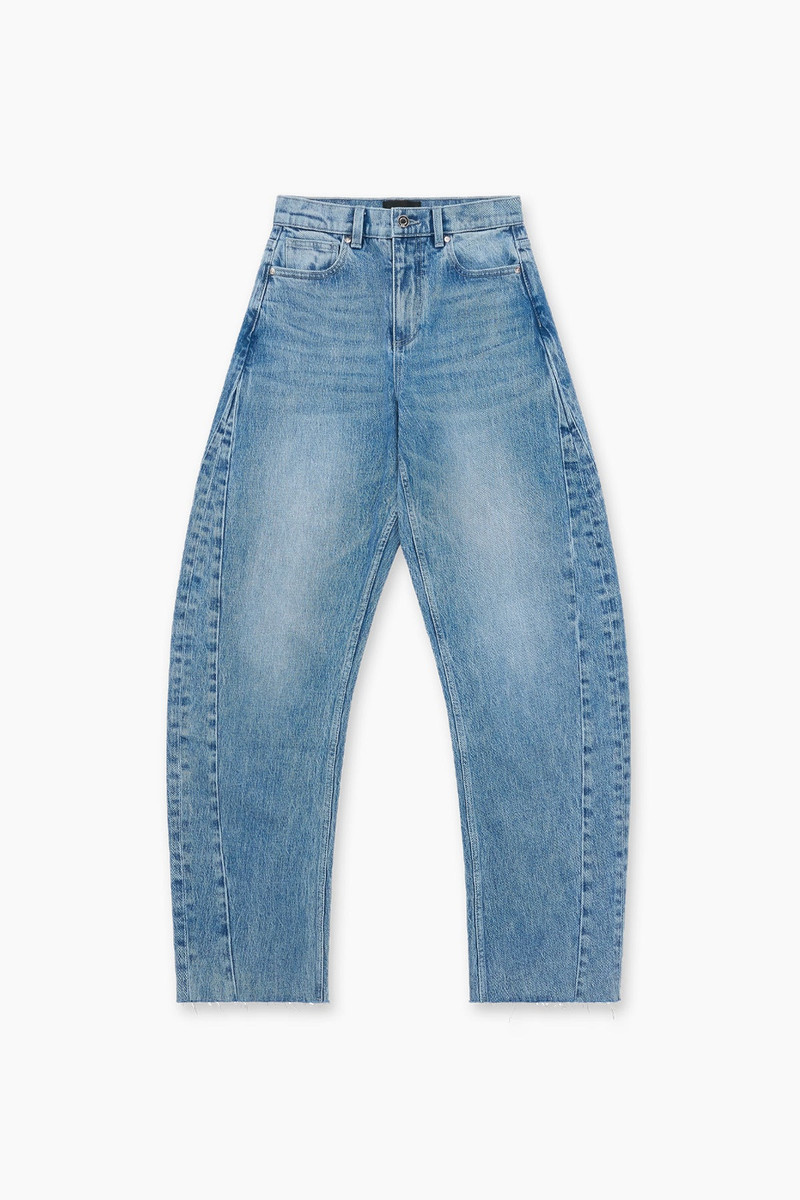 PENELOPE BARREL LEG JEAN | MEDIUM WASH 1