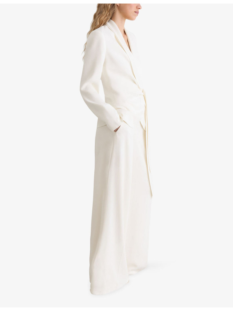 REISS Clover Tie-Front Woven Occasion Jacket outlook