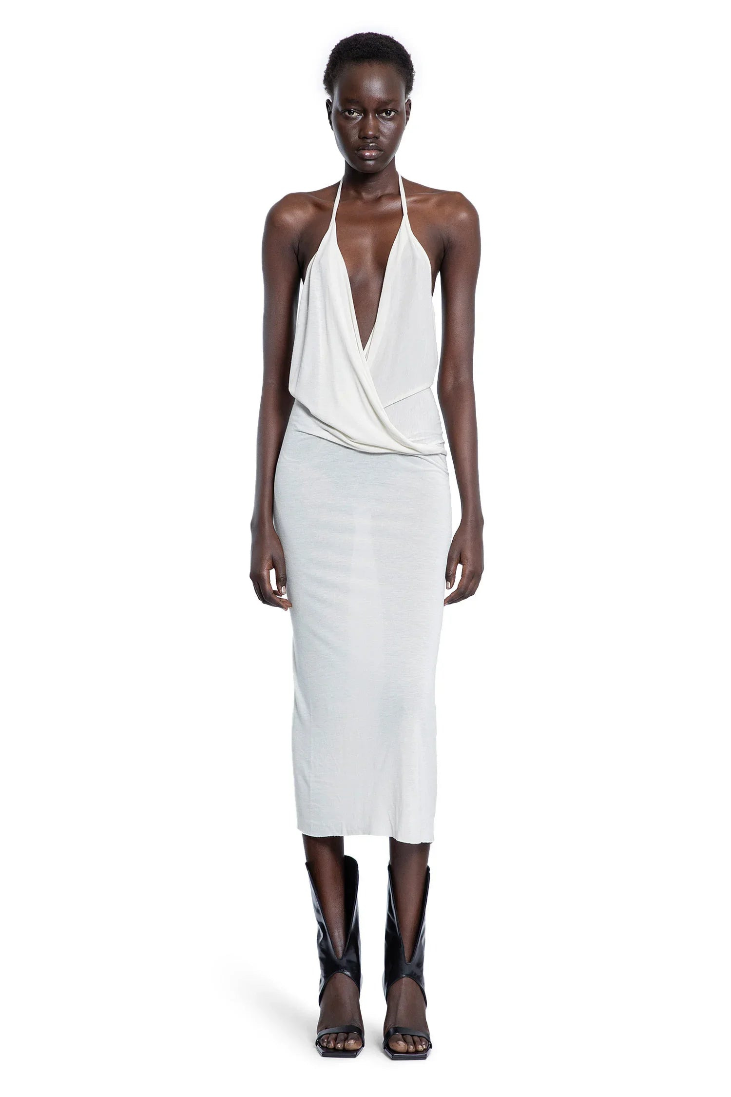 Hollywood-Draped-Dress-In-Viscose-Silk-Jersey - 1