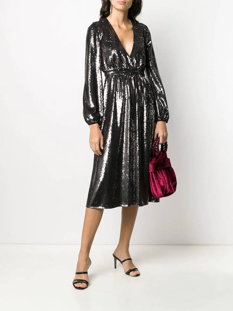 N°21 sequin detail midi dress outlook
