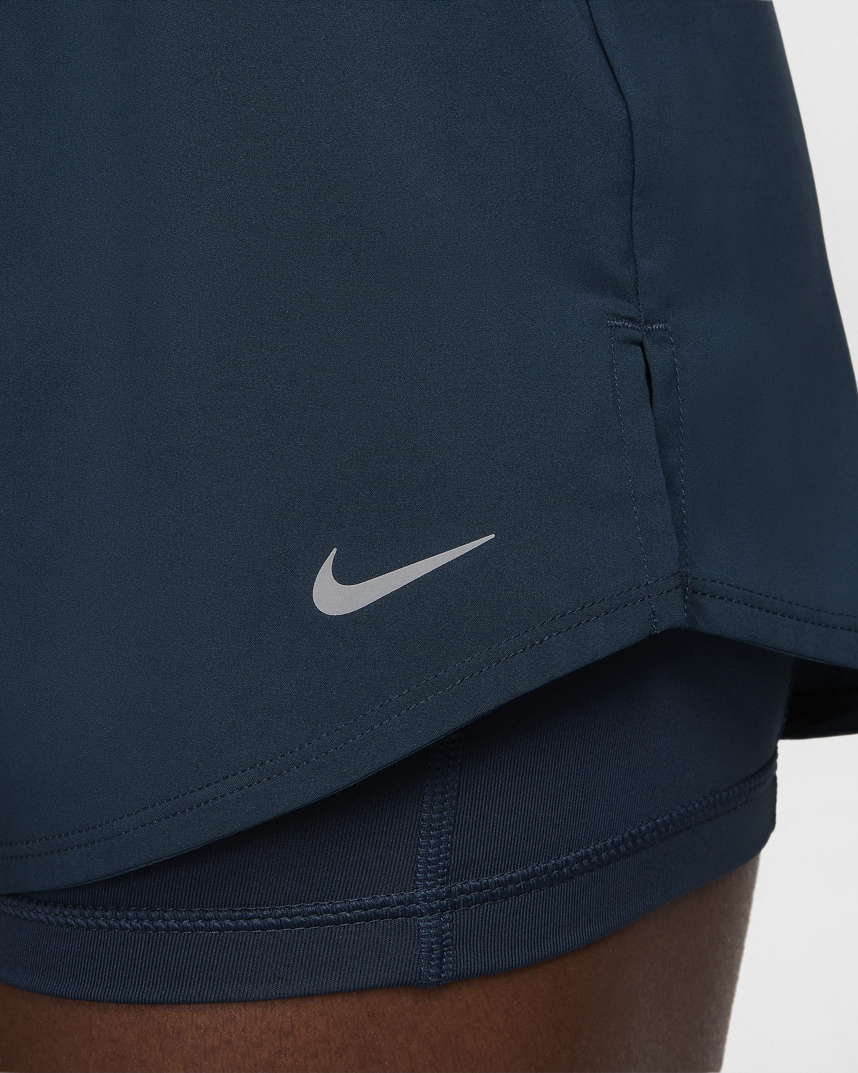 Nike One Women's Dri-FIT High-Waisted 3" 2-in-1 Shorts - 4