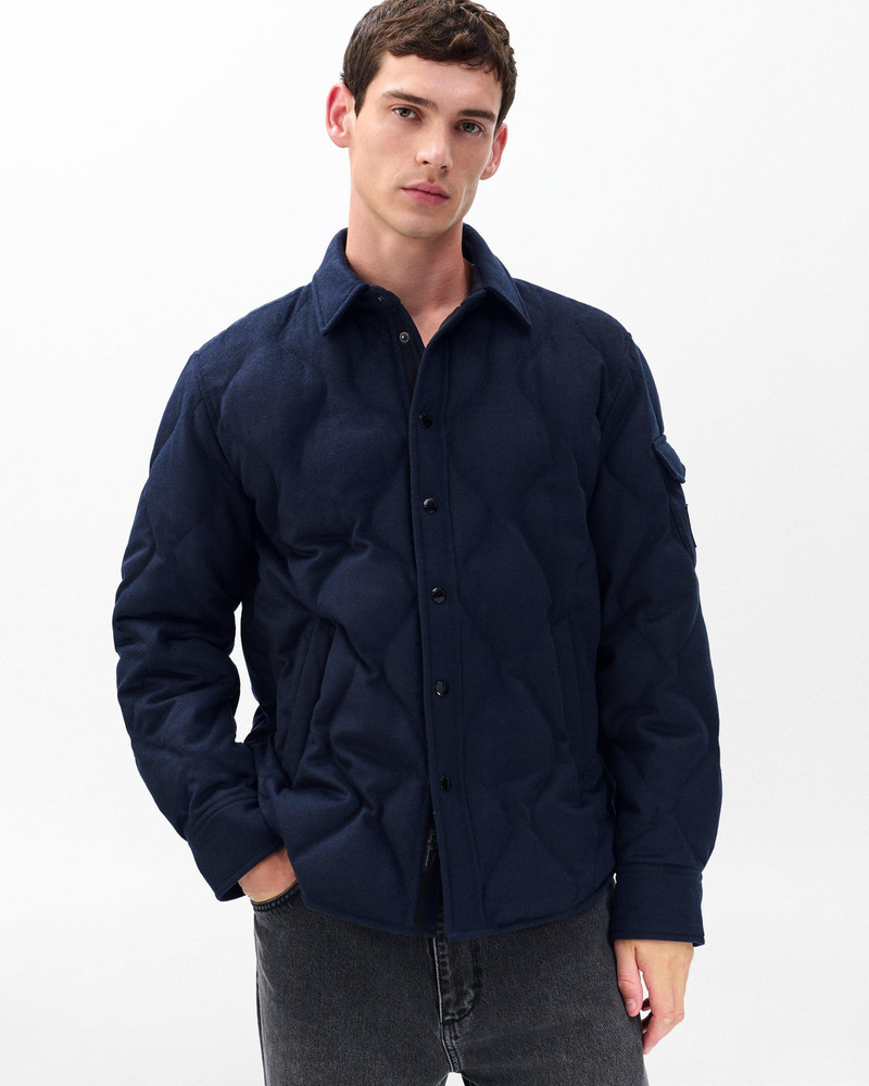 Dane Wool-Cashmere Quilted Shirt Jacket 4