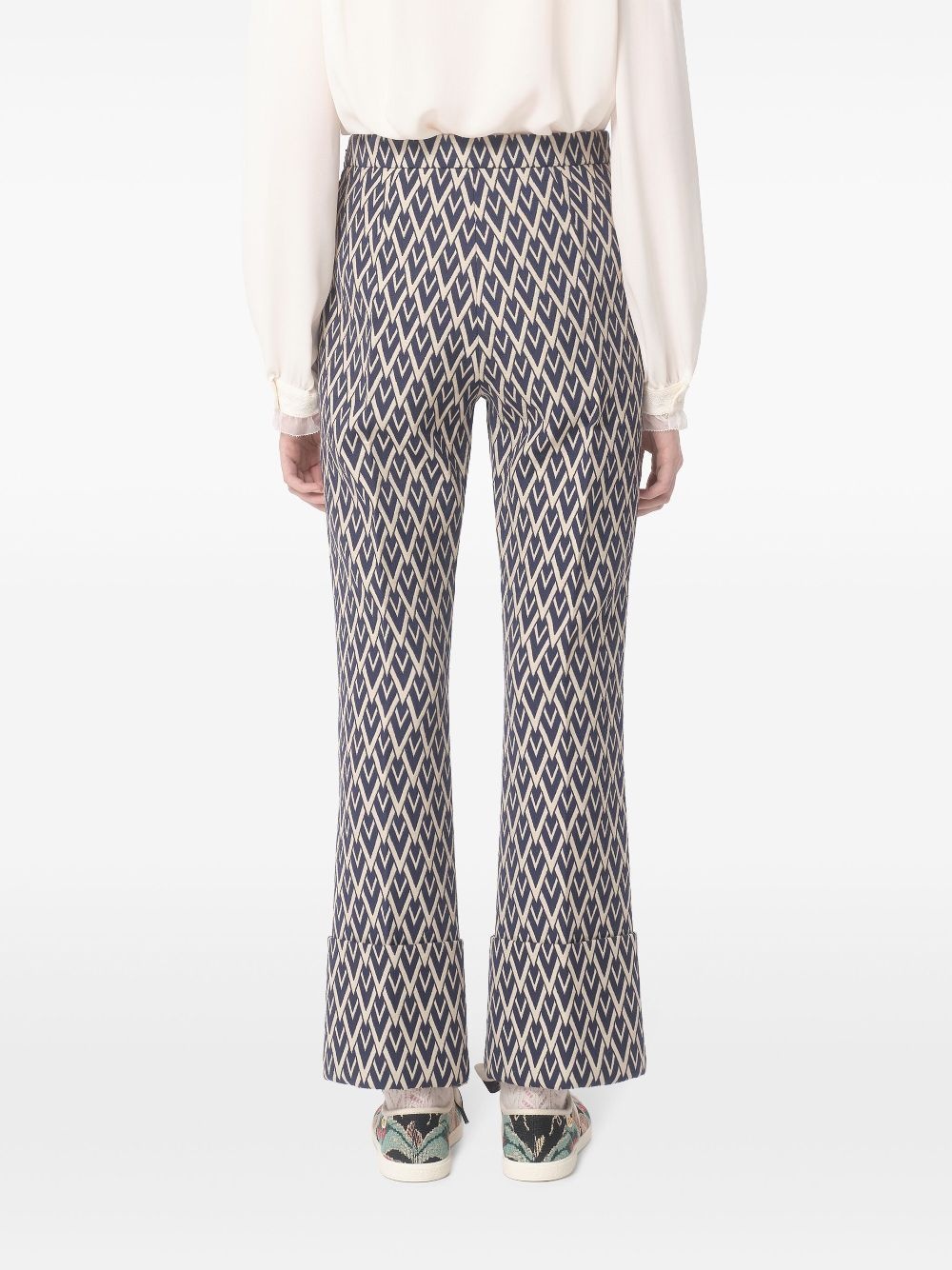 monogram-print trousers - 5
