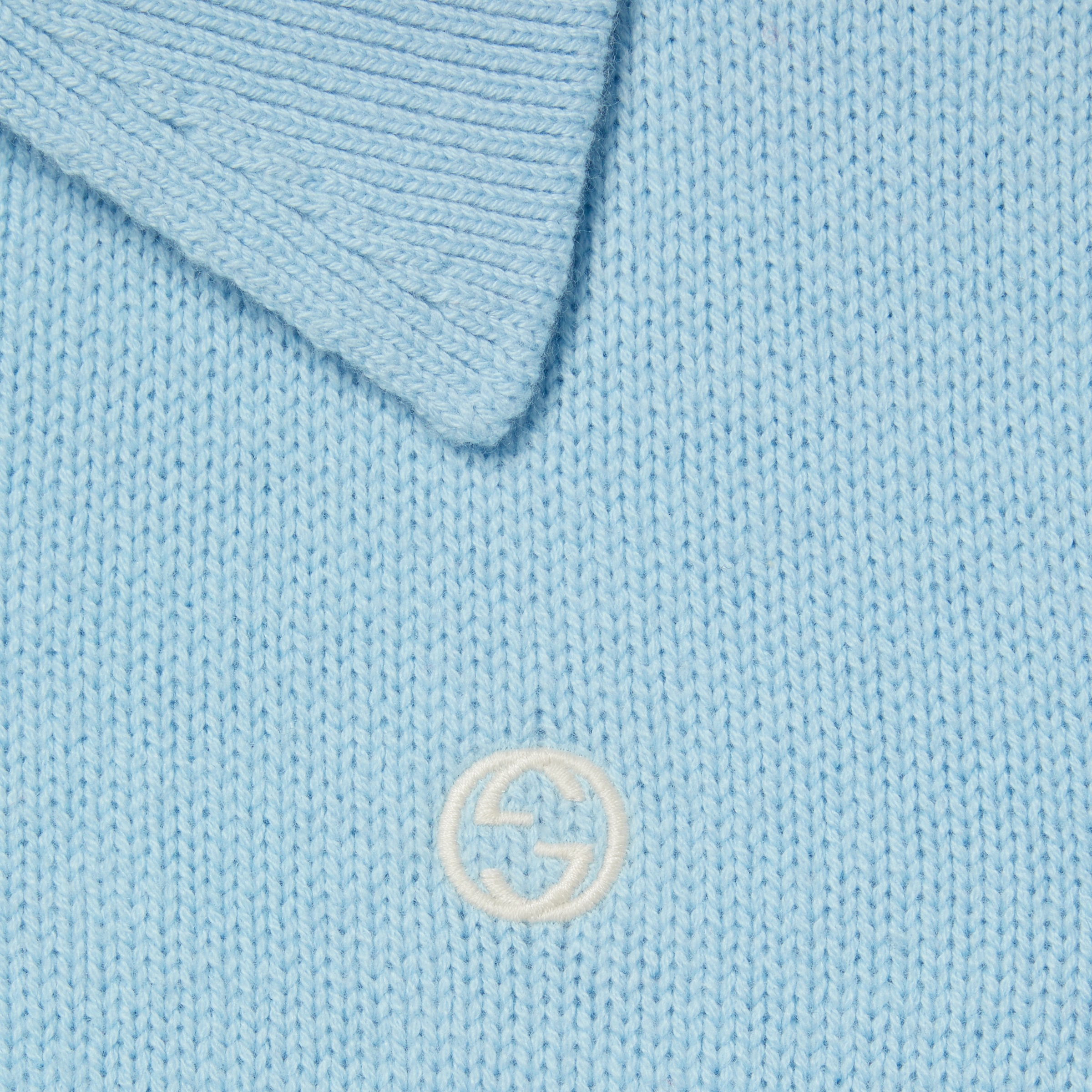 Wool cashmere polo top - 7