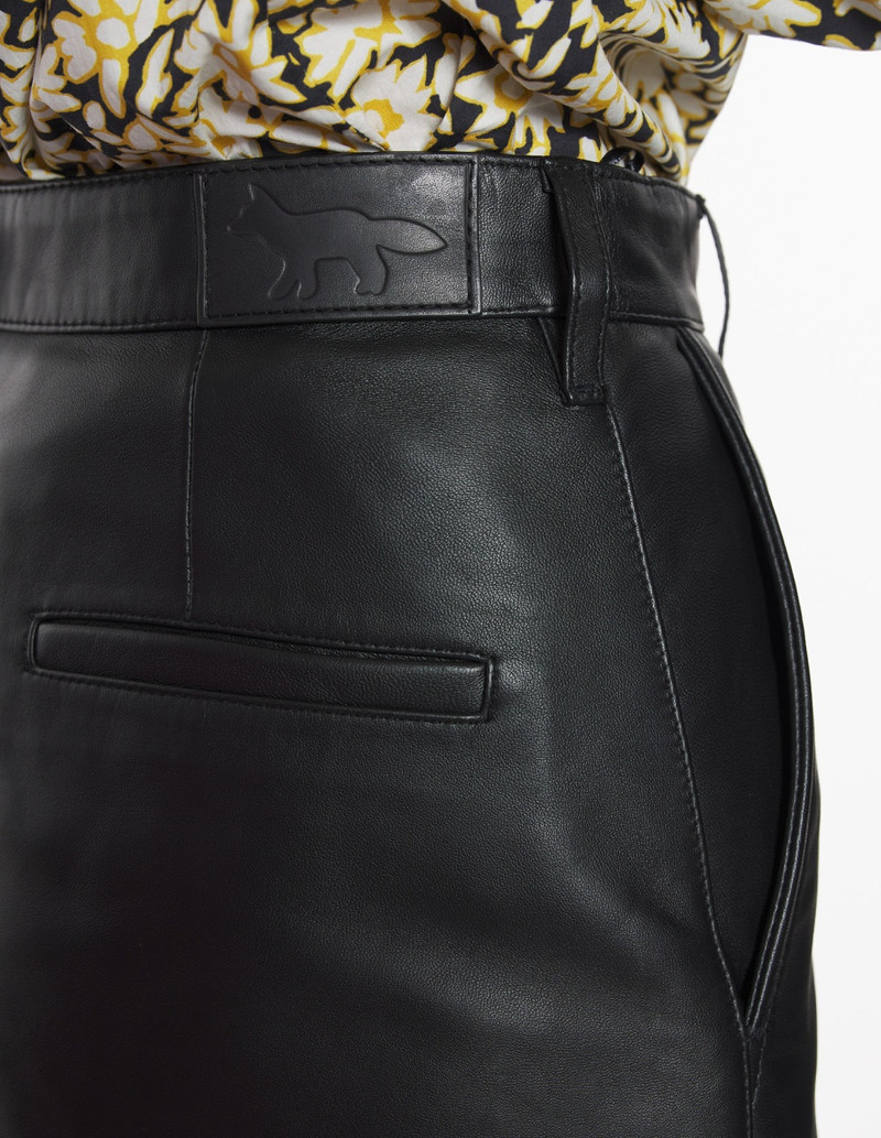 ROUNDED LEATHER SKIRT 4