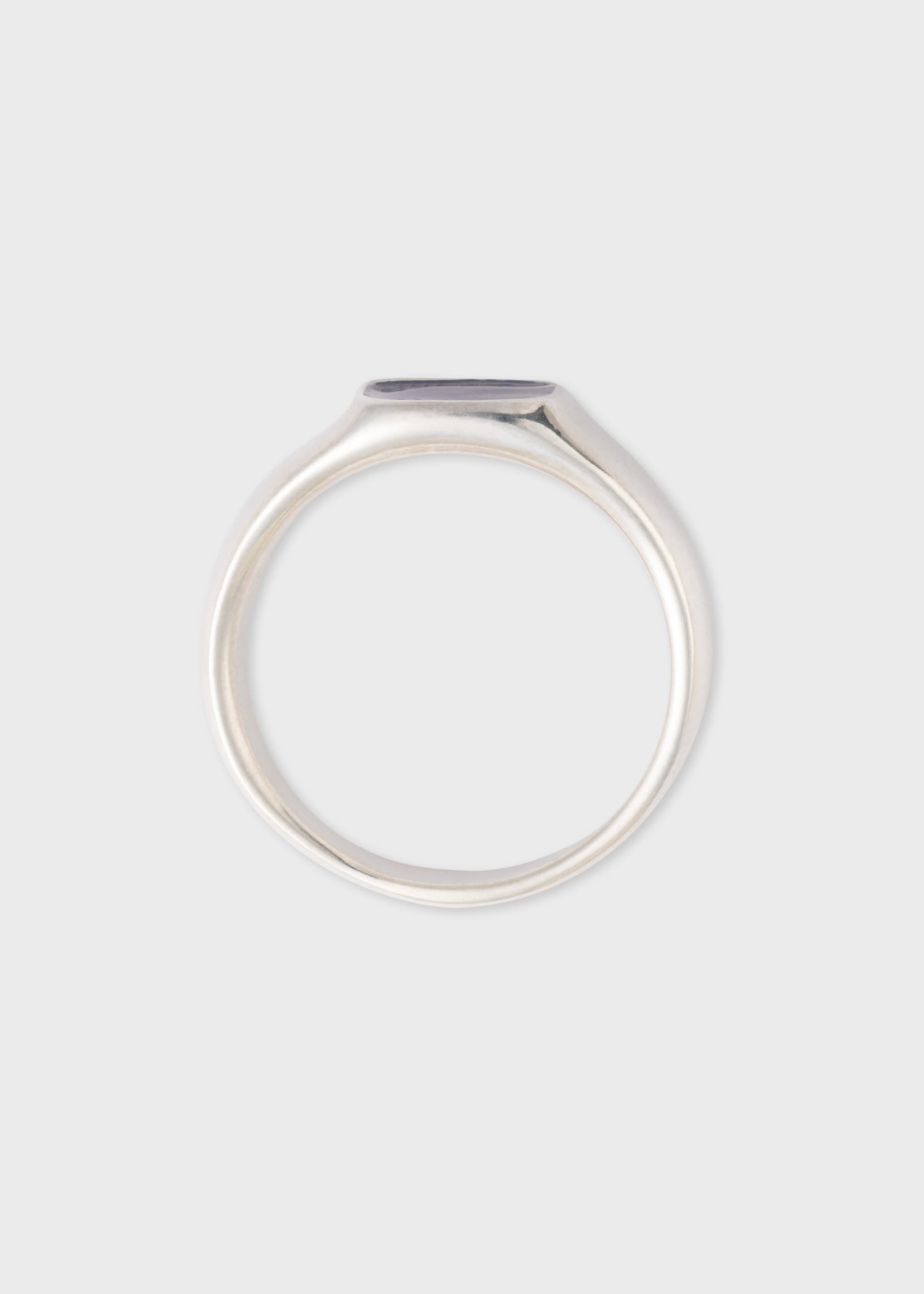 Sterling Silver & Enamel Signet Ring by Helena Rohner - 1