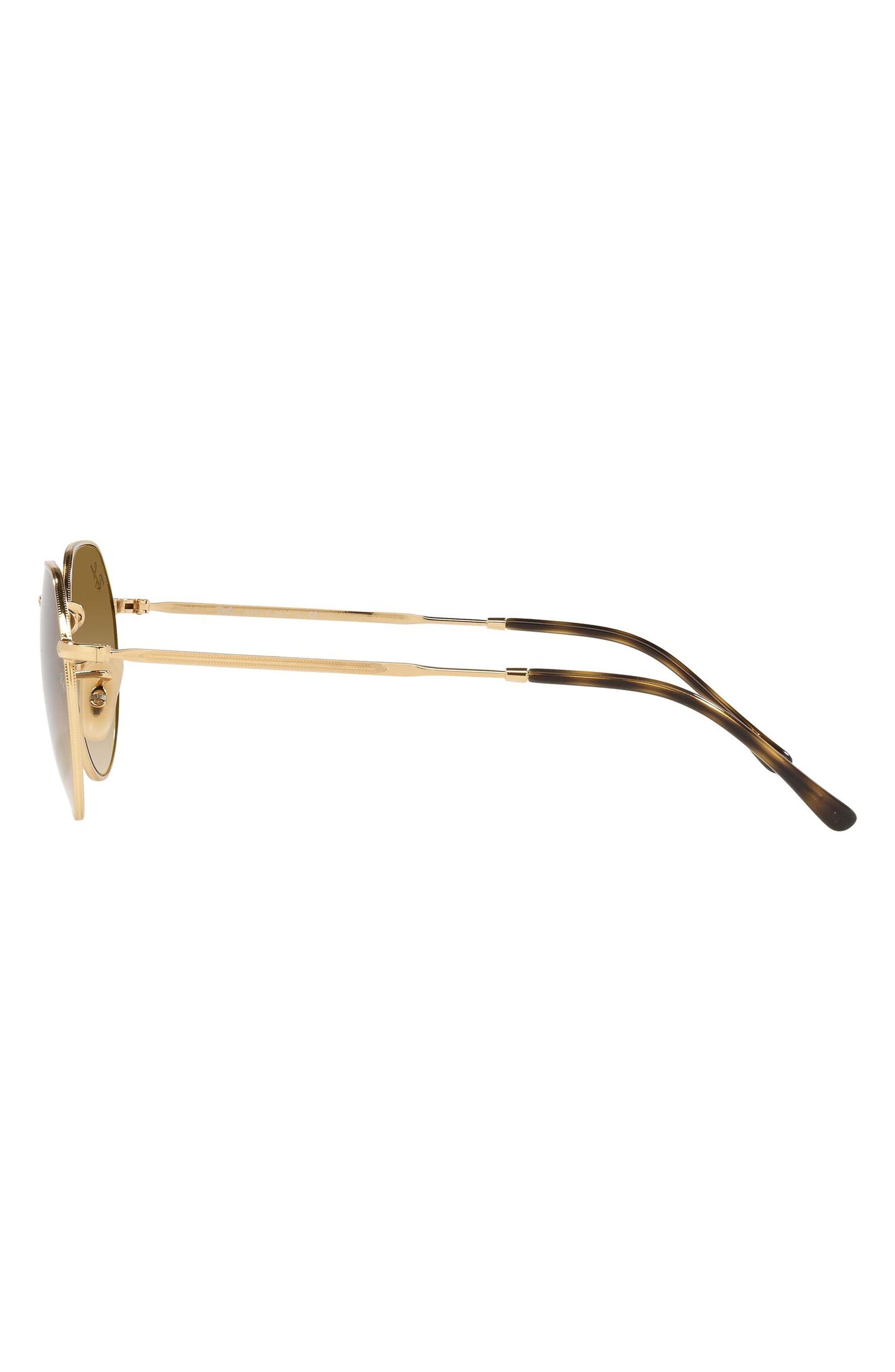 Ray-Ban Jack 53mm Round Sunglasses in Arista /Clear Gradient Brown at Nordstrom - 2