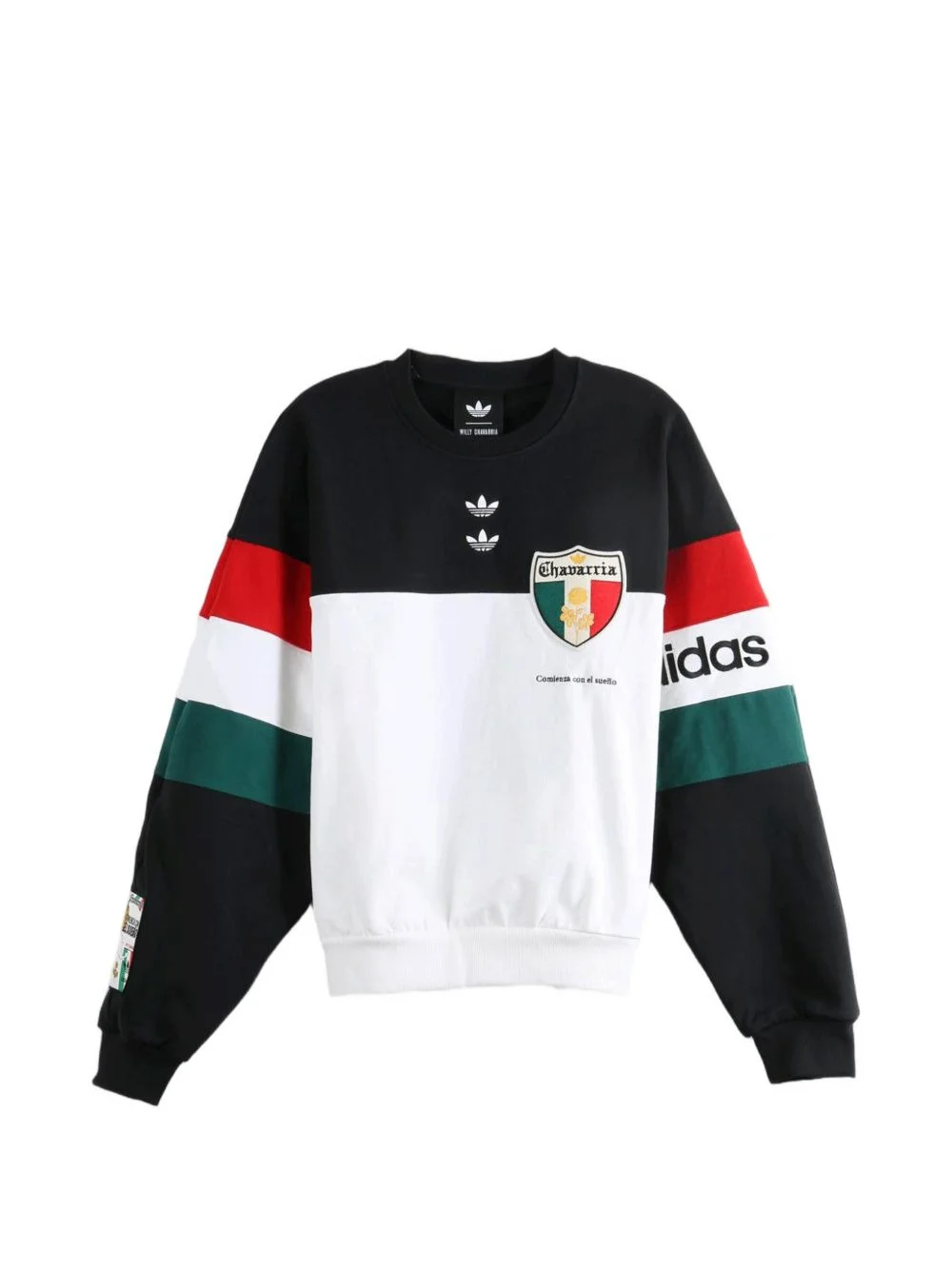 x Willy Chavarria logo-print panelled sweater - 1
