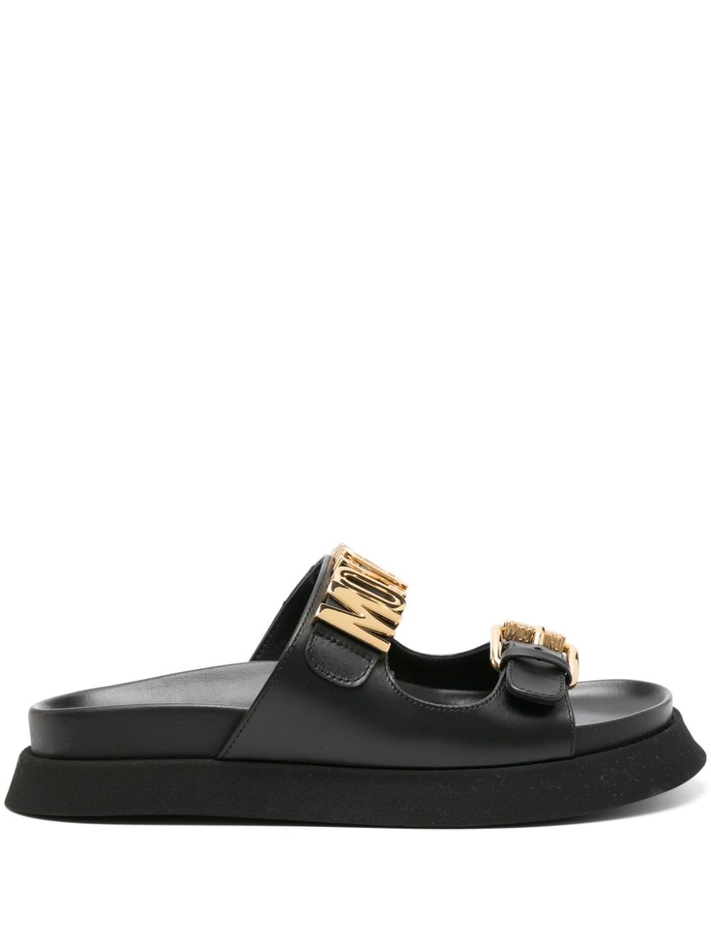 Moschino logo-lettering buckle slides | REVERSIBLE