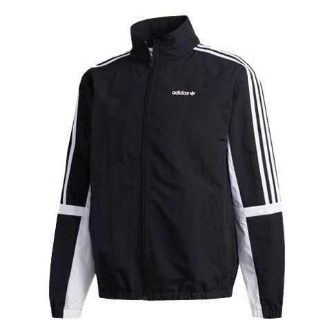 adidas originals GLOBE TT Stand-up Collar Sports Coat Male Black GD2089 - 1