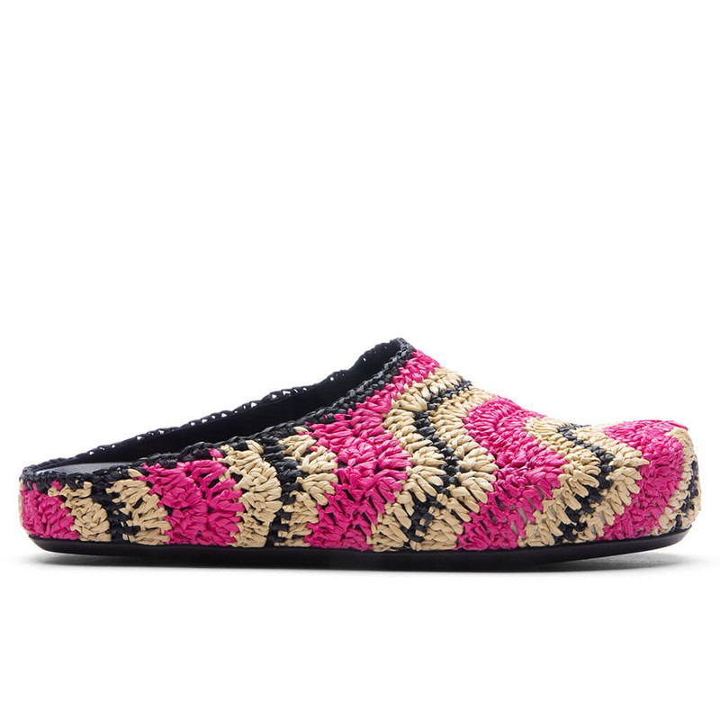 MARNI X NO VACANCY INN SABOT - FUCHSIA/NATURAL 1