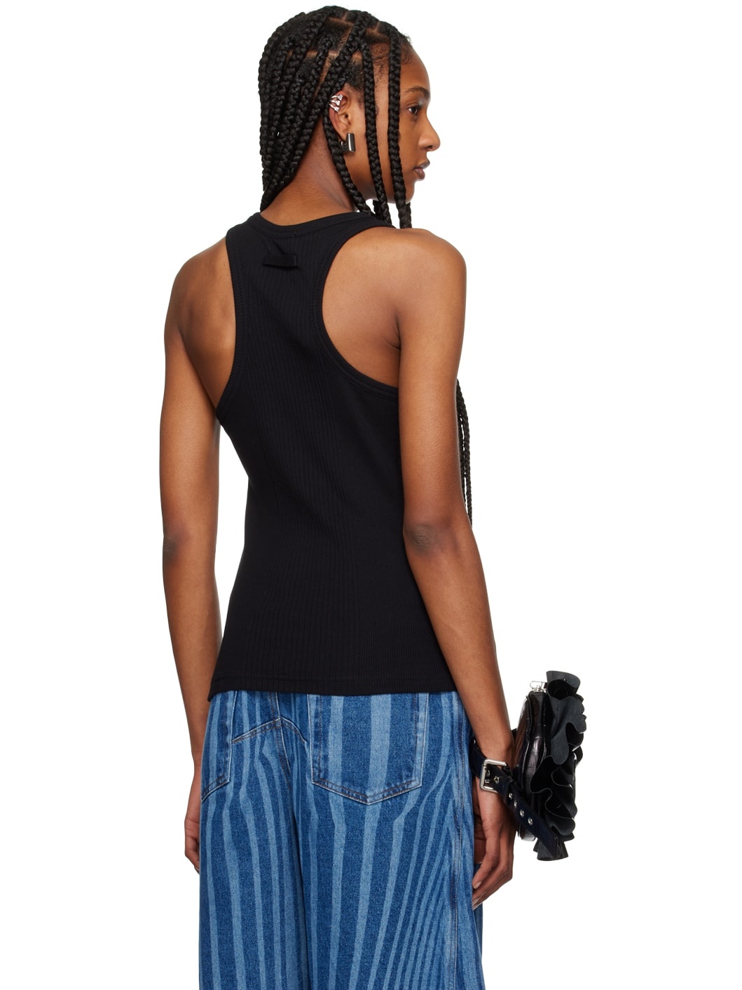 Black 'The Straps' Tank Top - 3