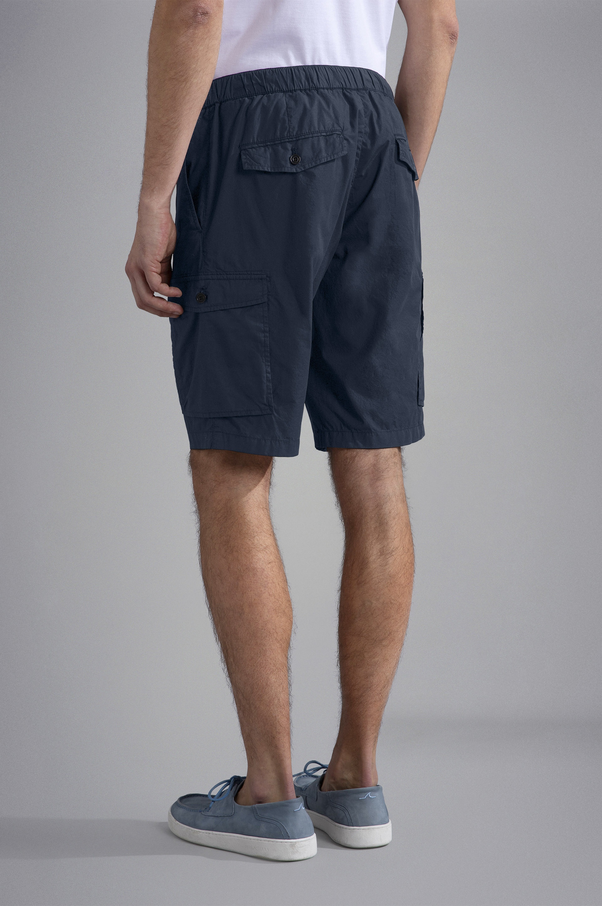 ULTRA-LIGHT POPLIN COTTON CARGO SHORTS - 3