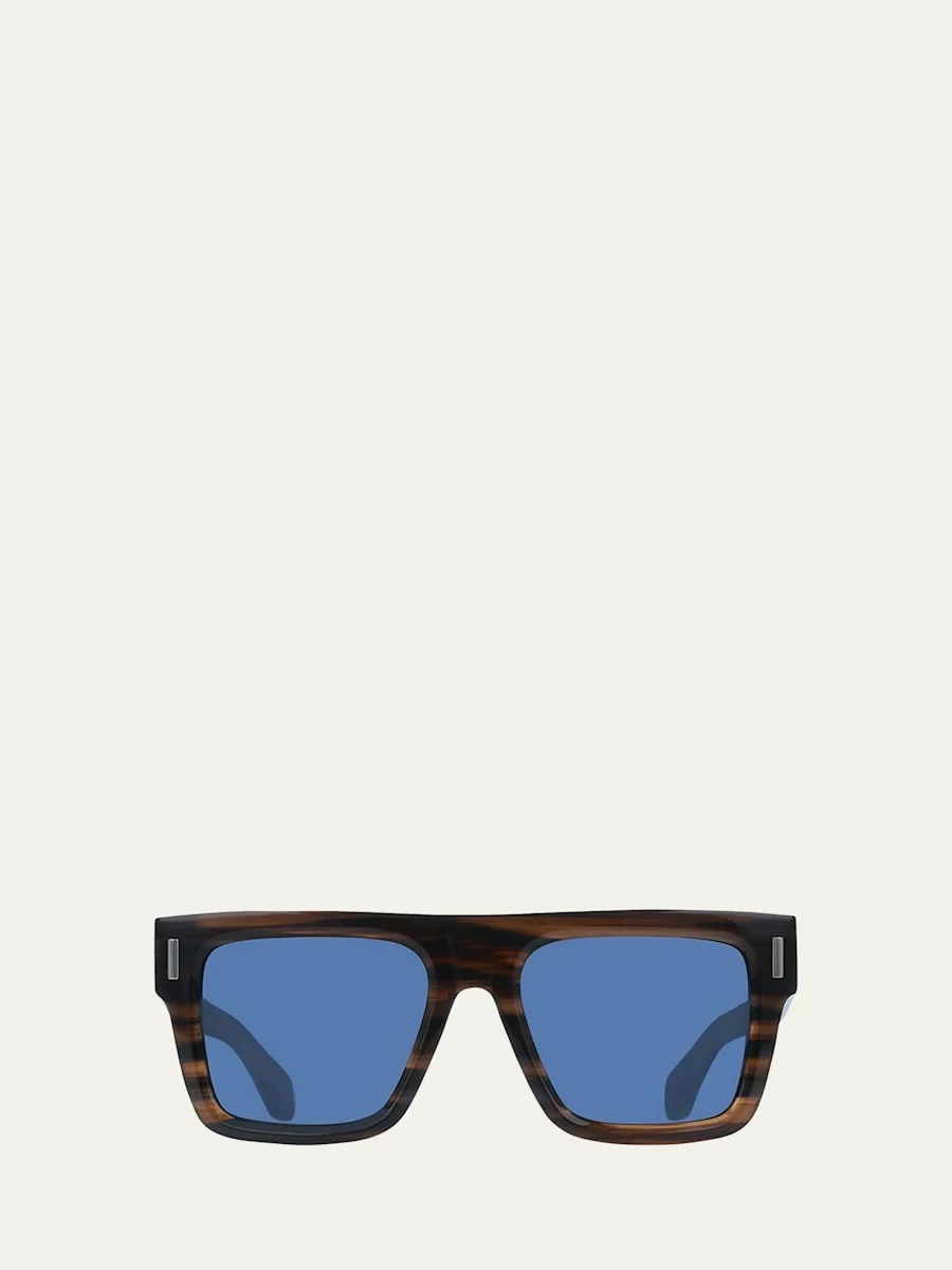 Men's Rivets Acetate Square Sunglasses - 1