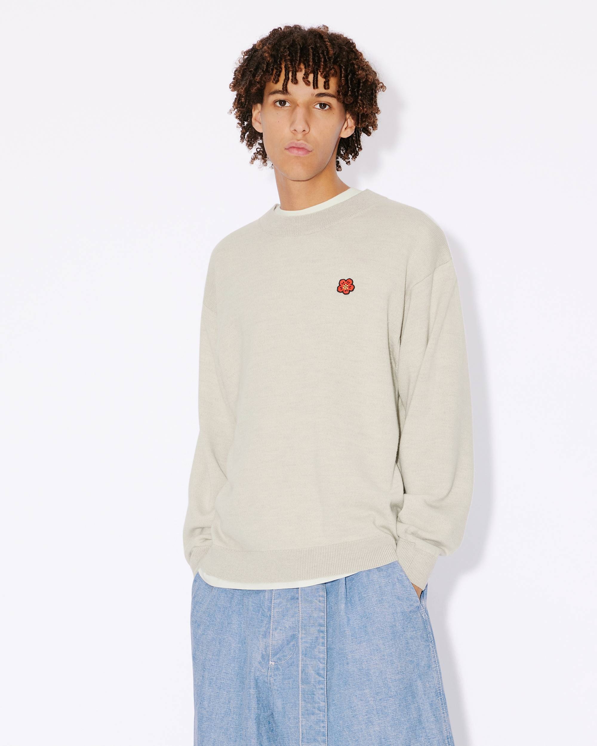 'Boke Flower Crest' embroidered jumper - 3
