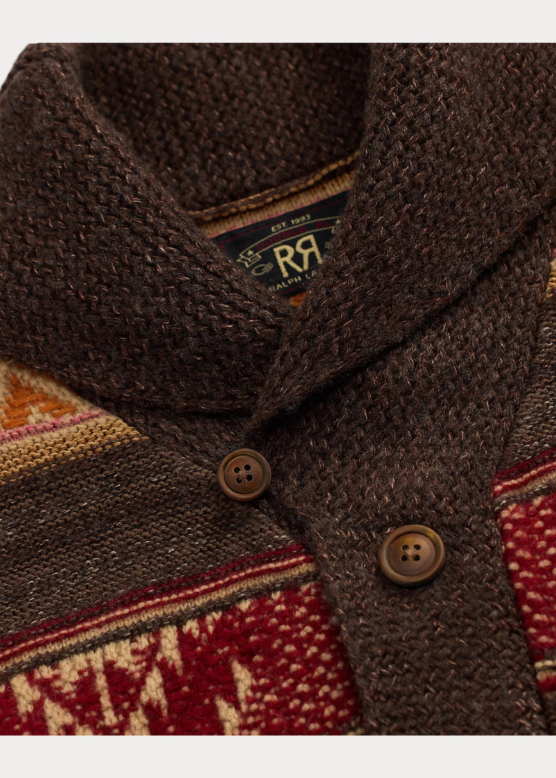 Wool-Blend Shawl-Collar Cardigan 4