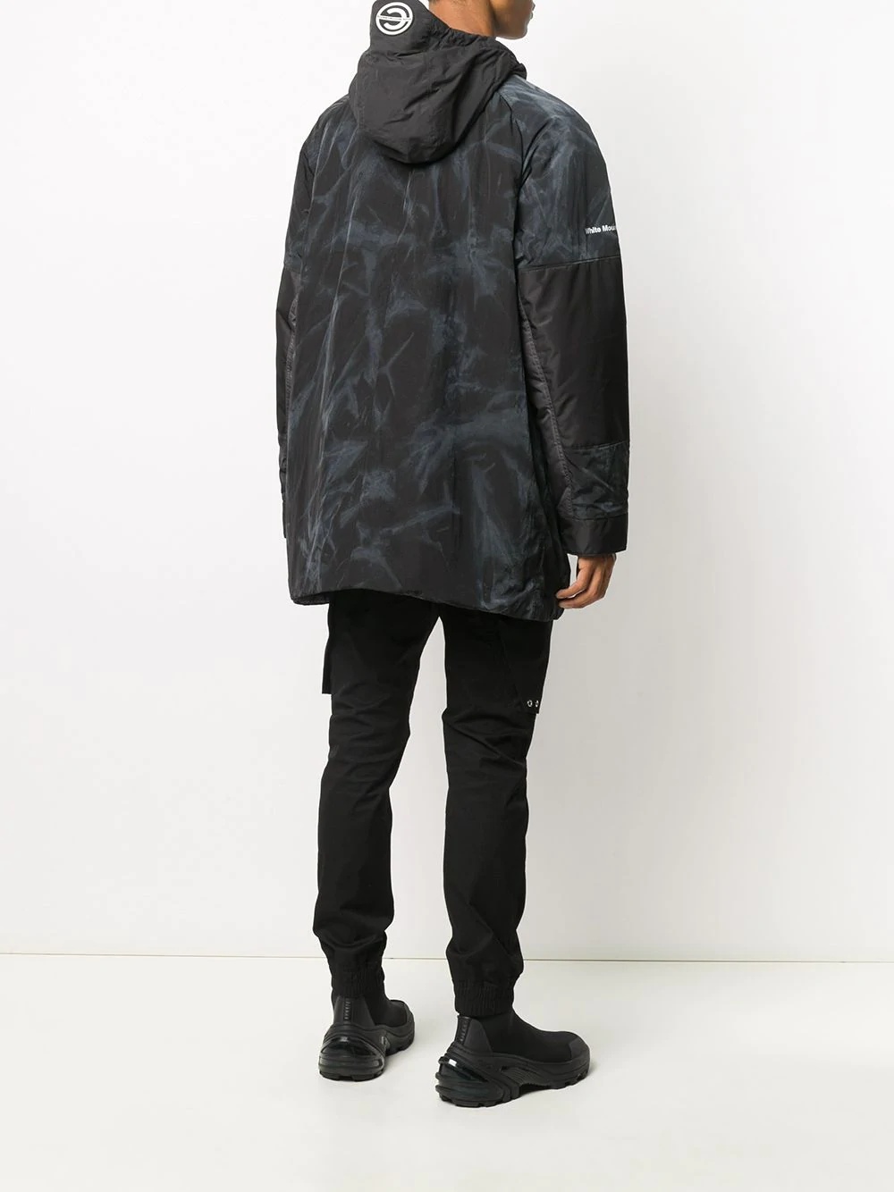 hooded camouflage print coat - 4