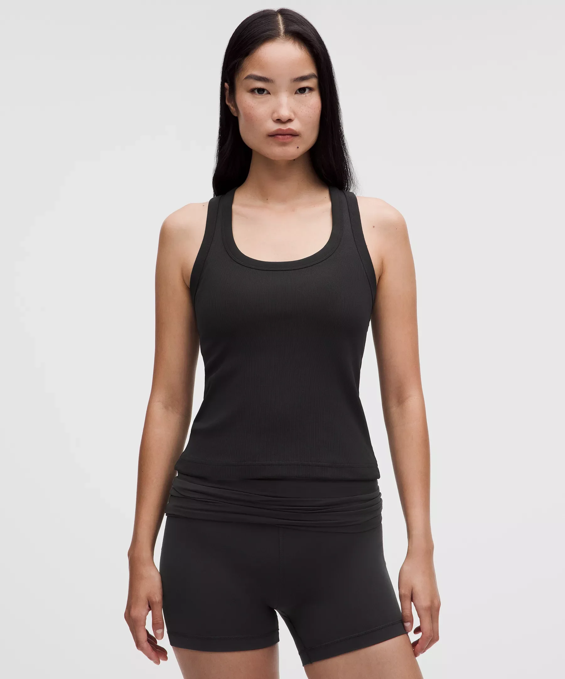 Little Ribbed Scoop-Neck Tank Top - 1
