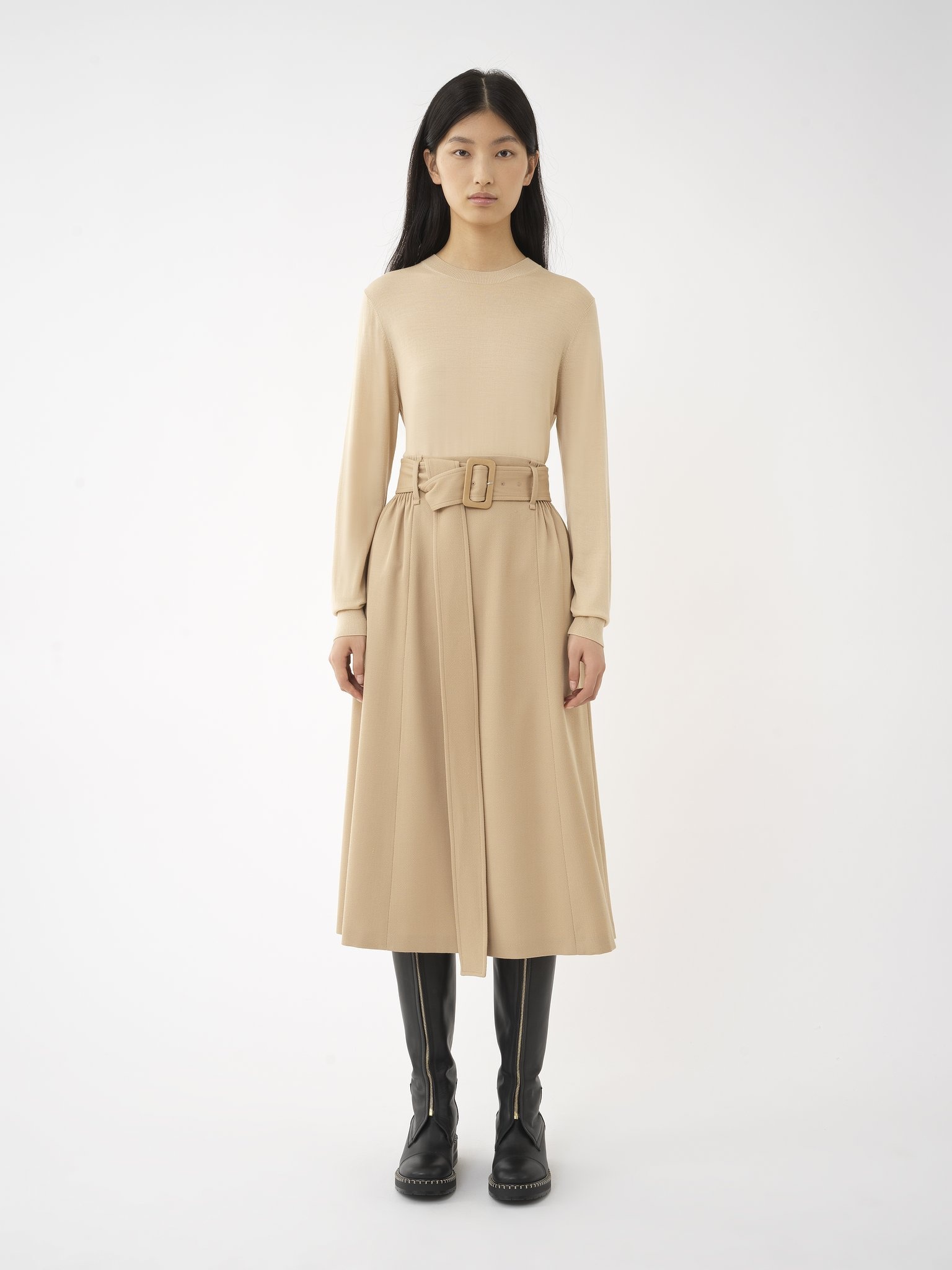 FLARE MIDI SKIRT - 3