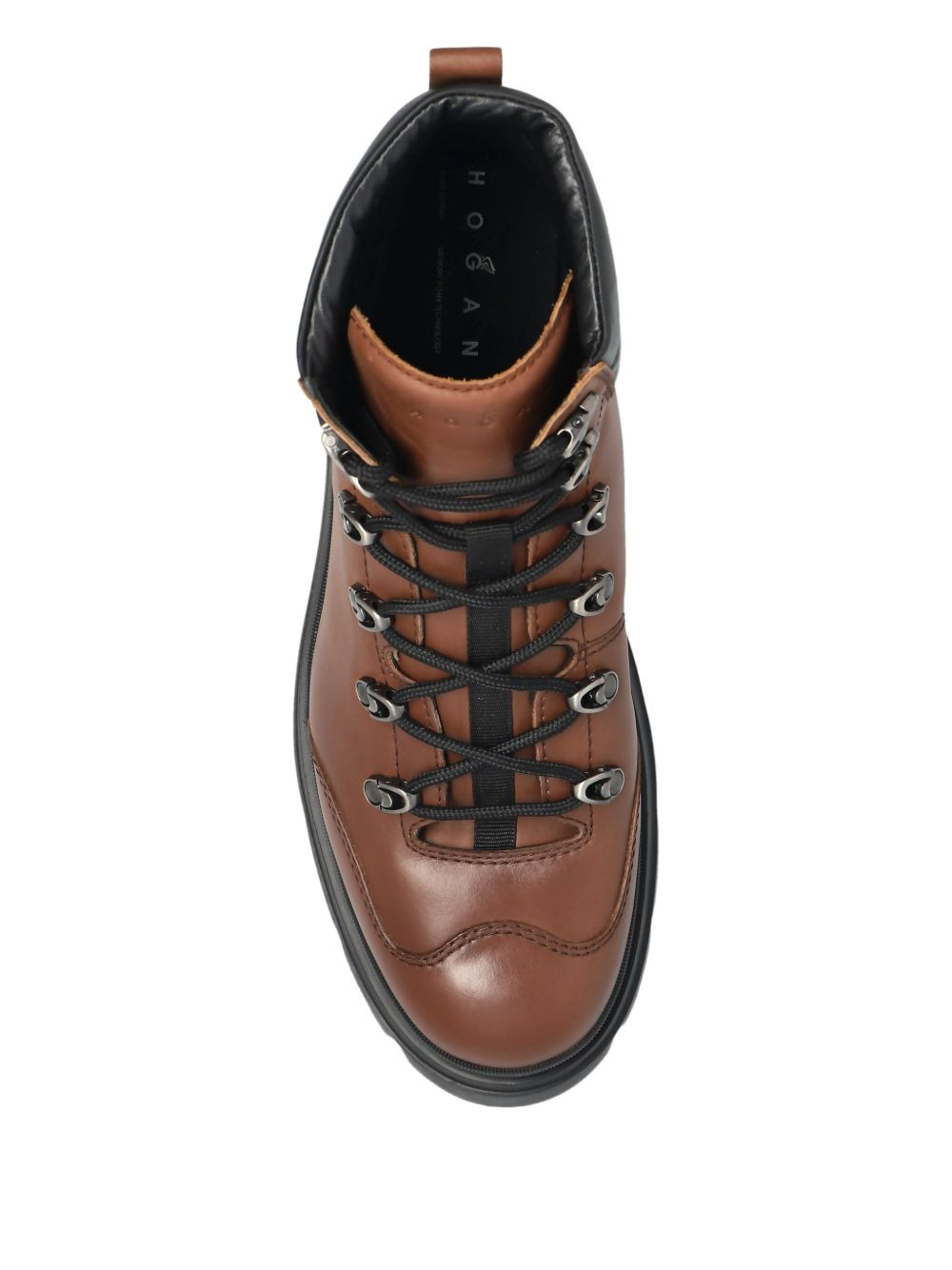 lace-up padded-ankle hiking boots - 4