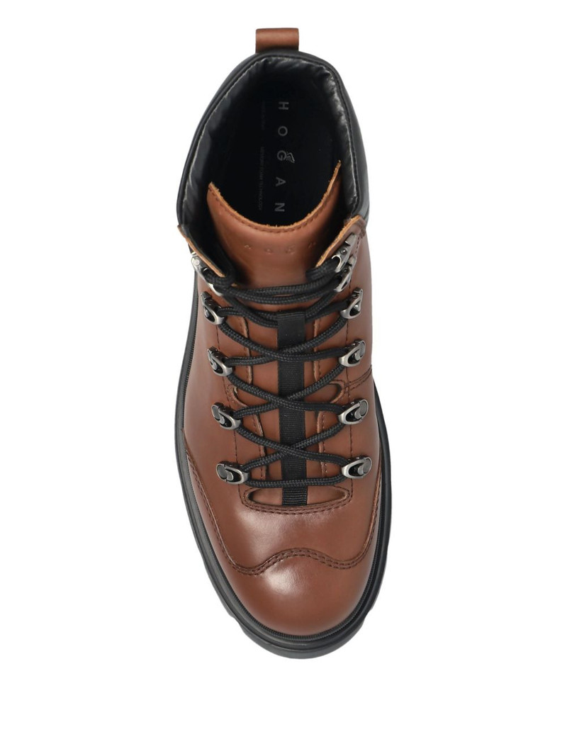 lace-up padded-ankle hiking boots 4