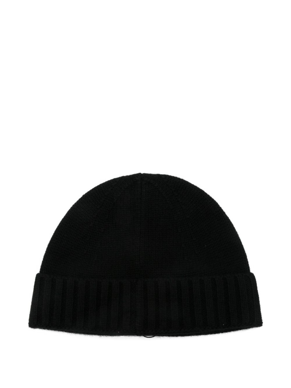 logo-patch ribbed beanie - 2