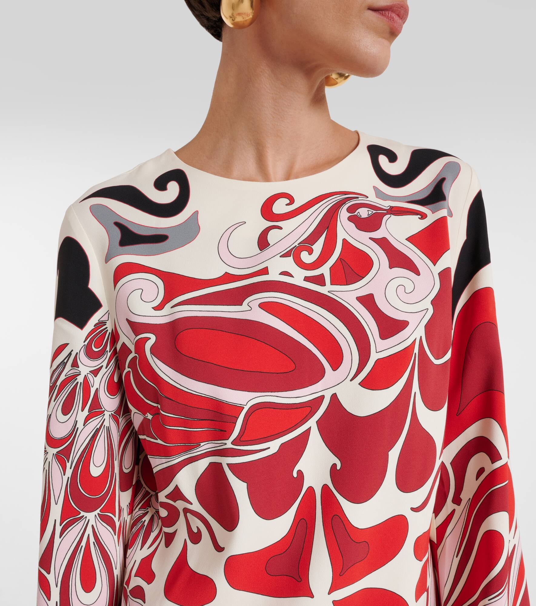 Mini Supremes printed satin minidress - 4