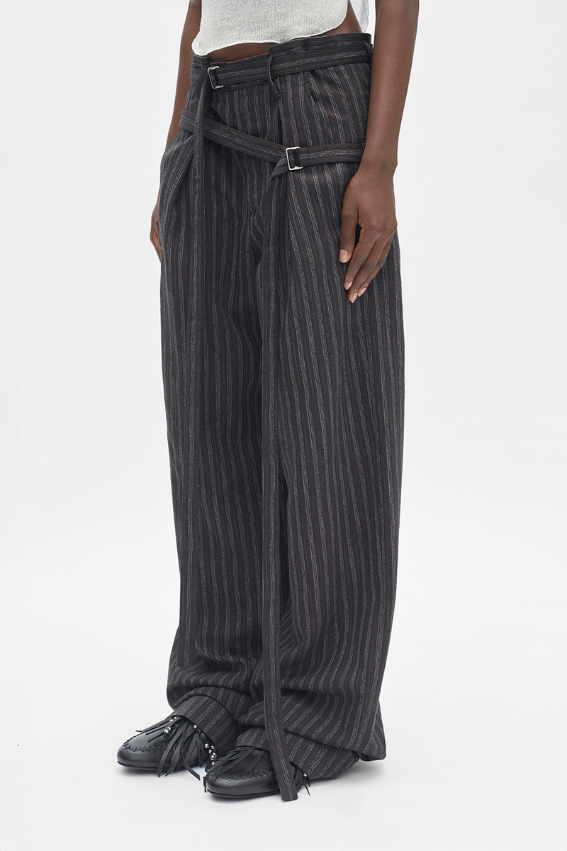 Ann Demeulemeester Jilleke High Comfort Double Belted Trousers outlook