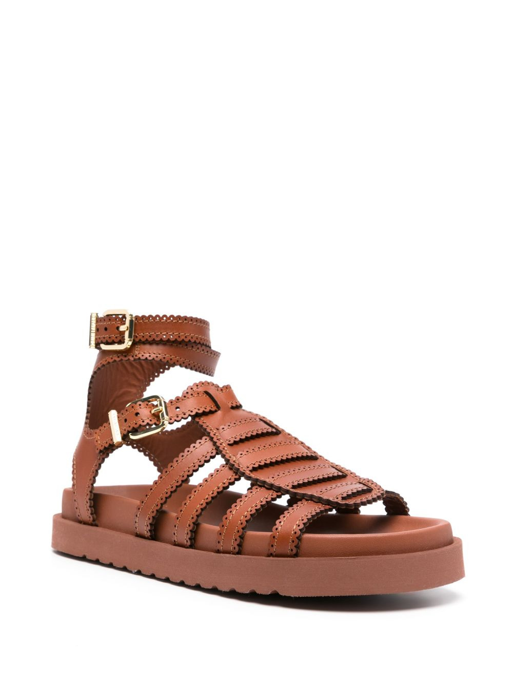 032C Sandals Brown - 3
