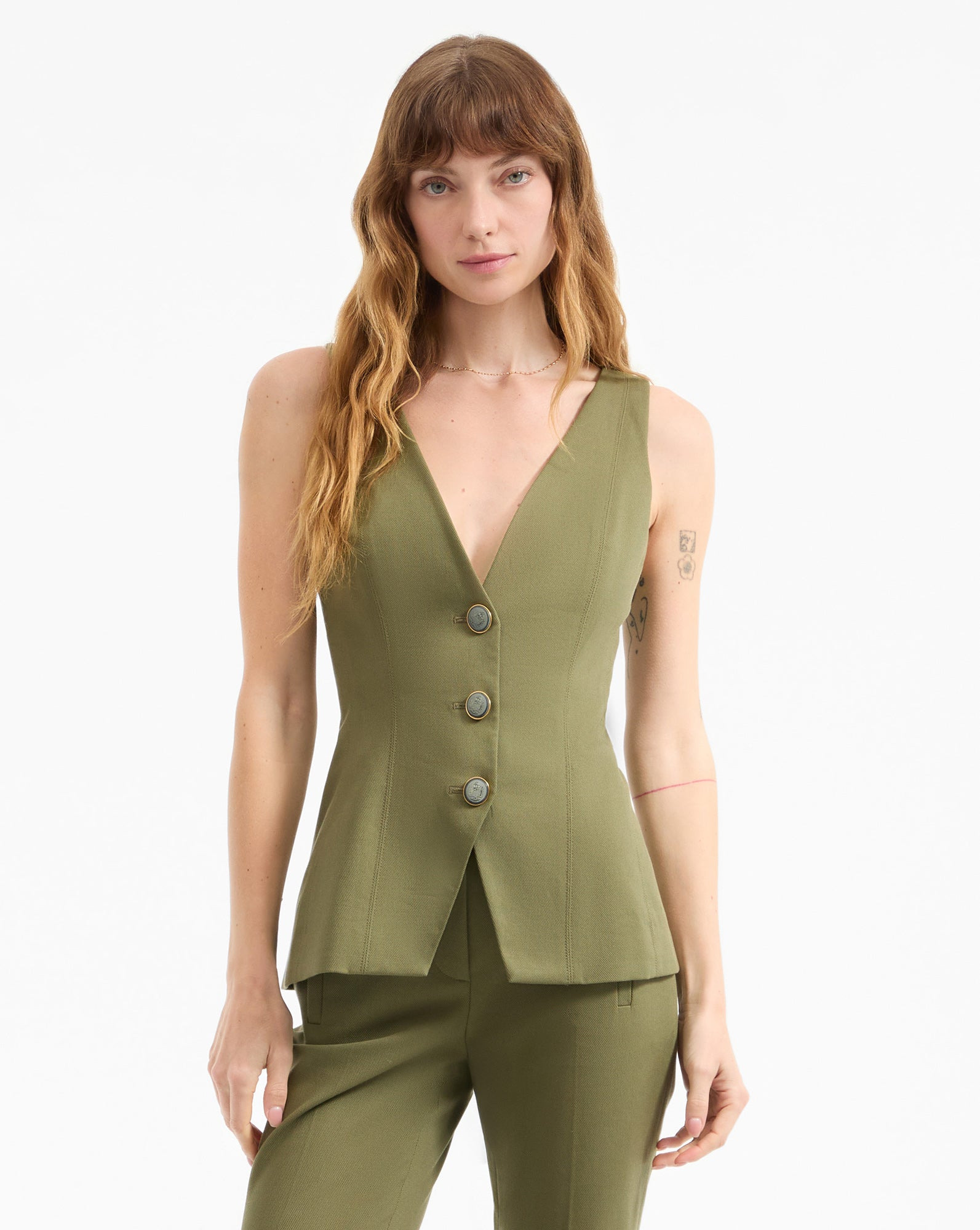 AVALINA V-NECK VEST - 2