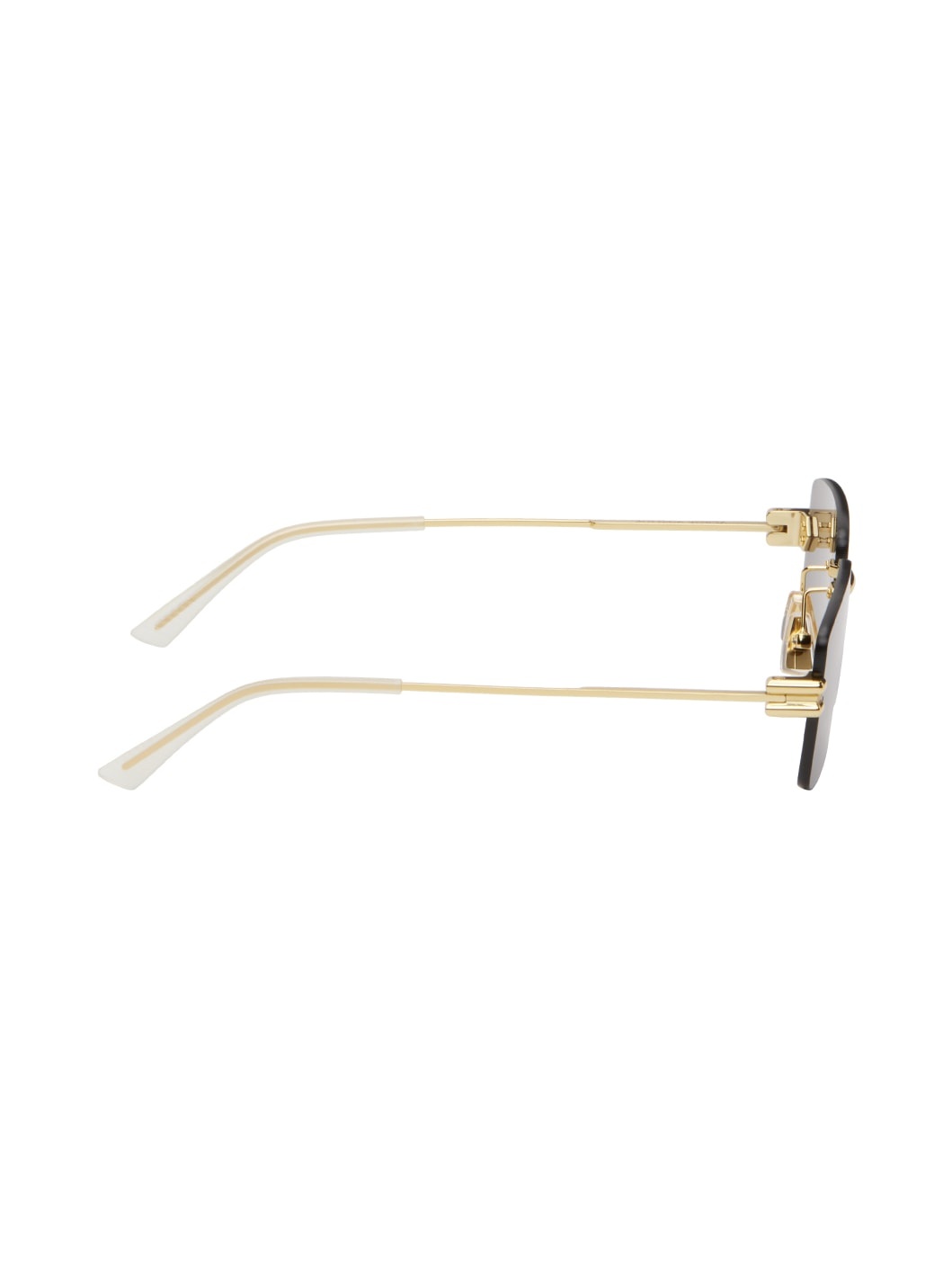 Gold Rectangular Sunglasses - 2